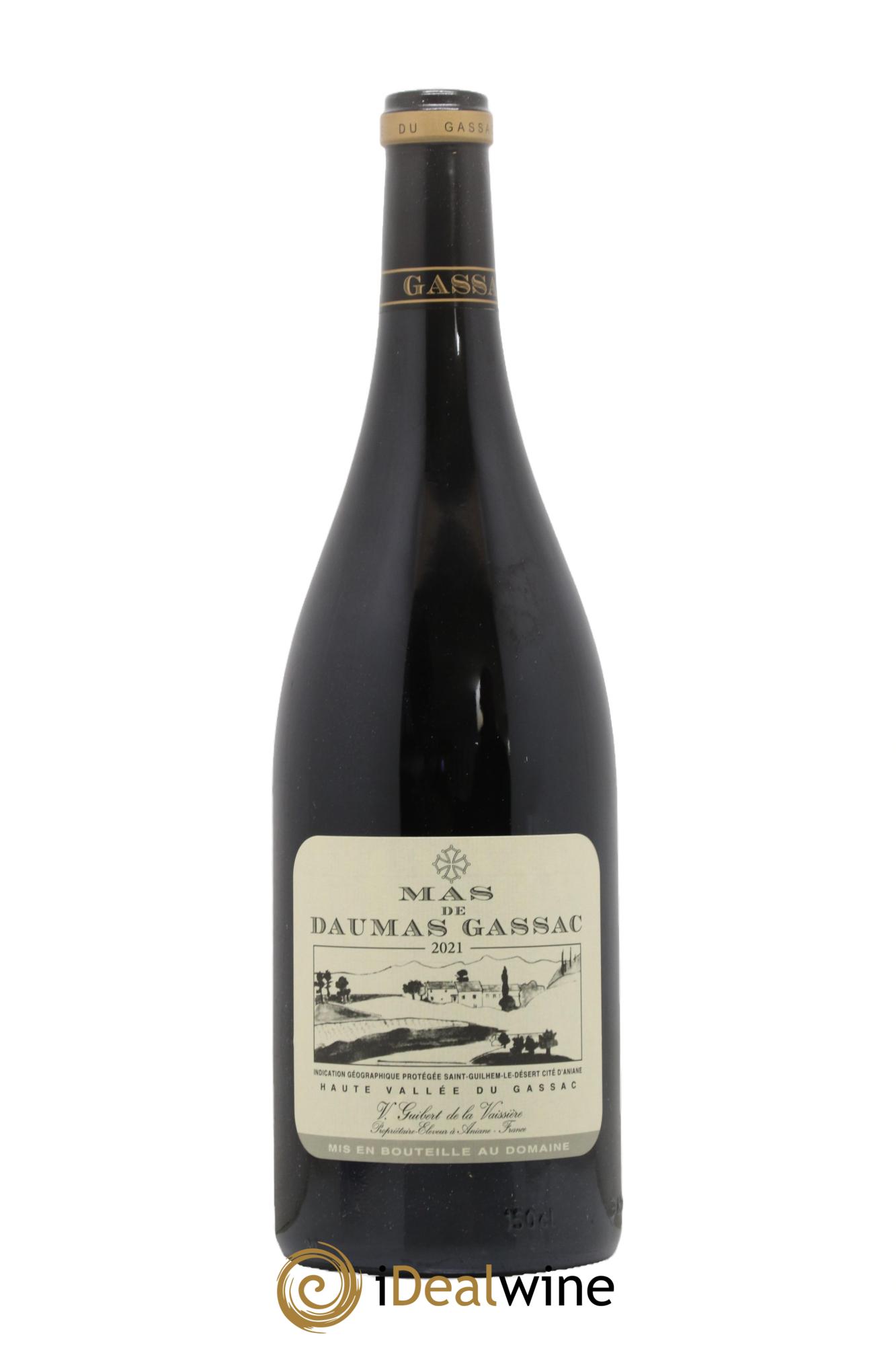 IGP St Guilhem-le-Désert - Cité d'Aniane Mas Daumas Gassac Famille Guibert de La Vaissière 2021 - Lot de 1 magnum - 0