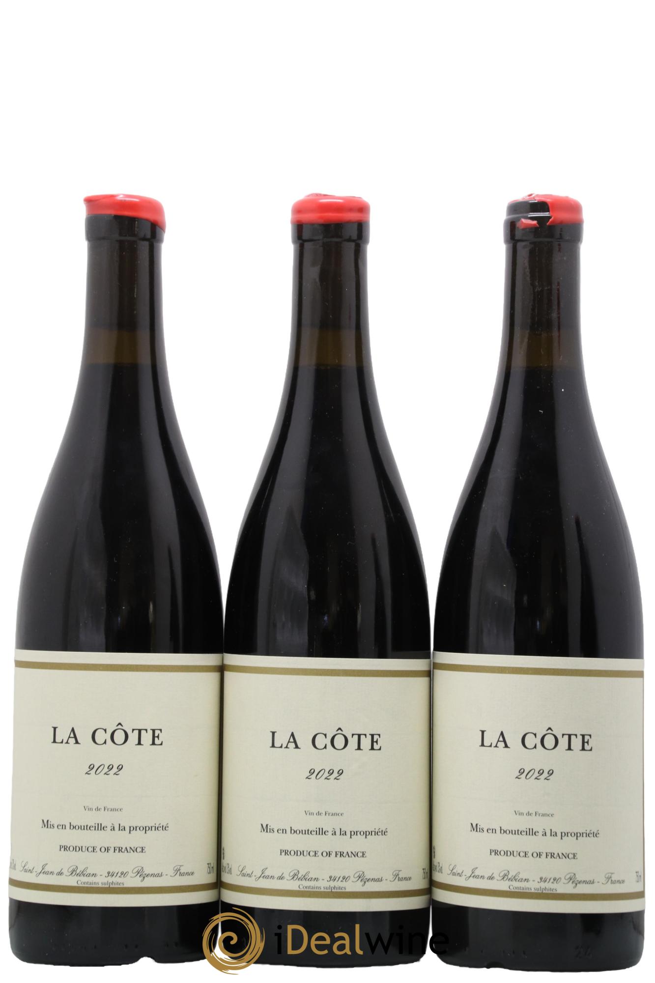 Vin de France La Côte Prieuré St-Jean de Bébian 2022 - Lot de 3 bouteilles - 0