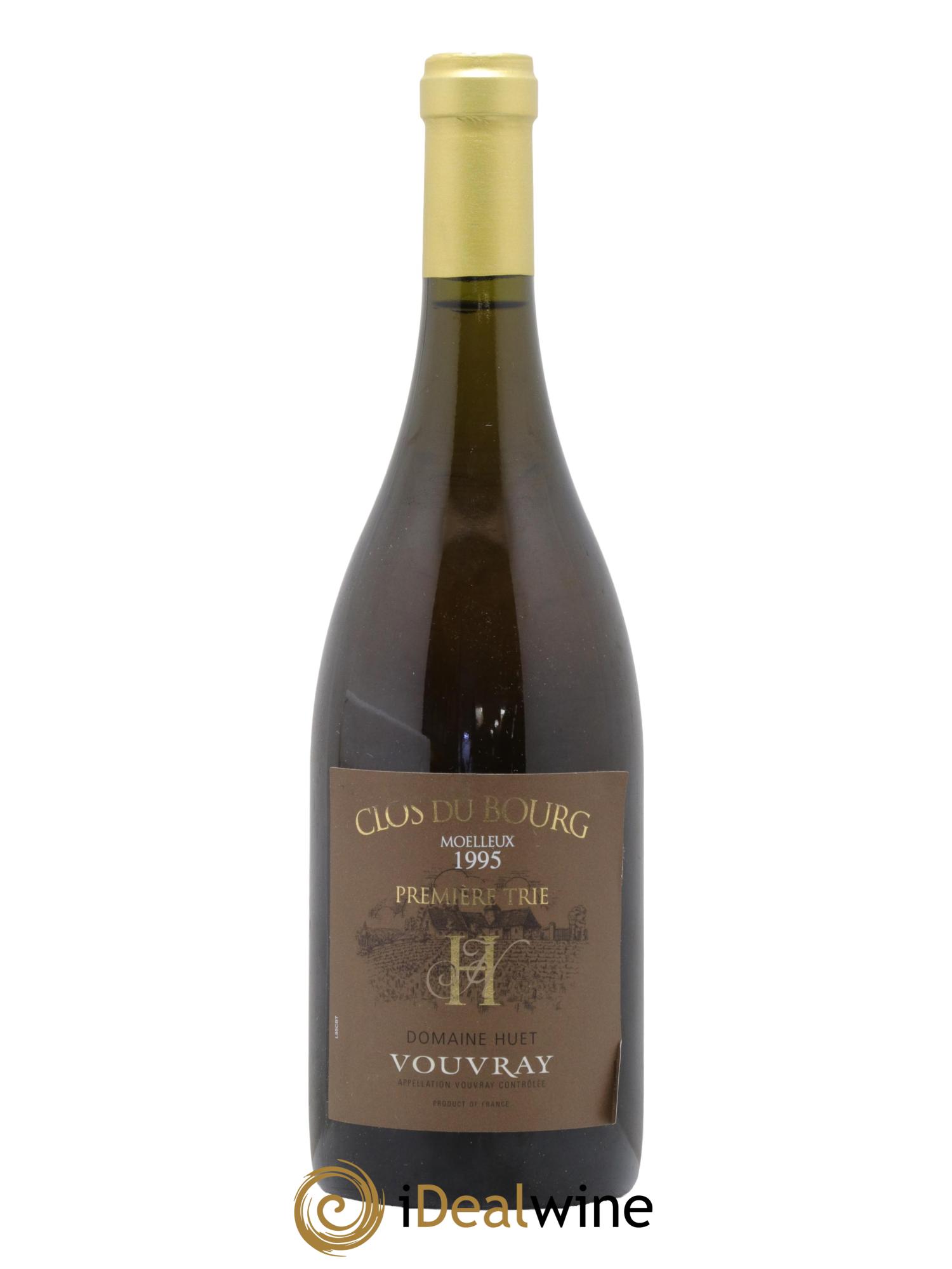 Vouvray Clos du Bourg Moelleux 1ère trie Domaine Huet 1995 - Posten von 1 Flasche - 0