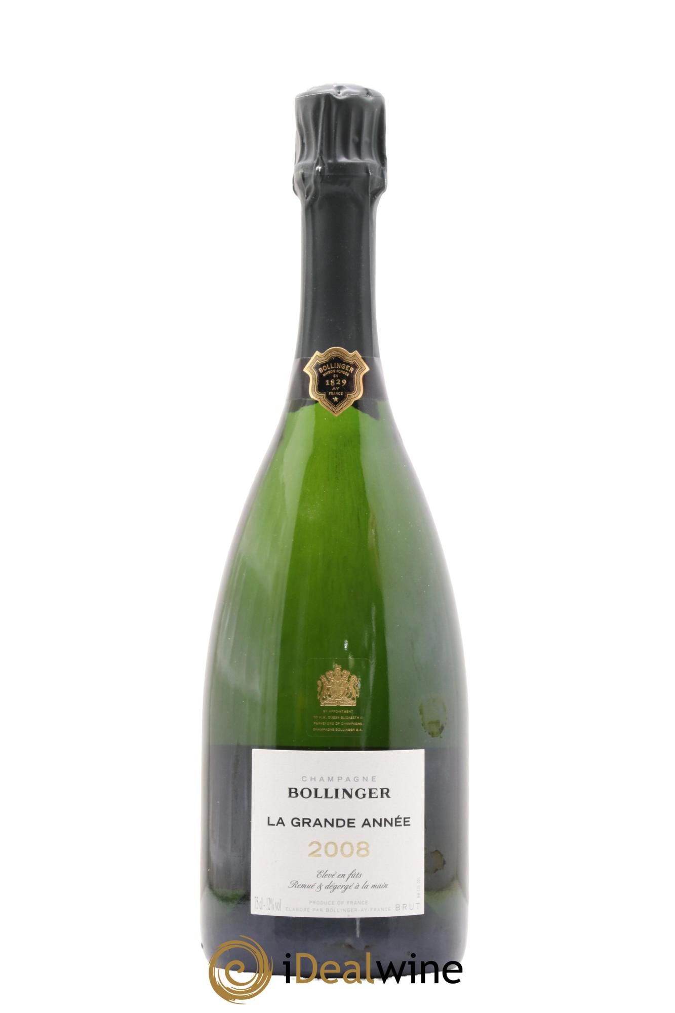 Grande Année Bollinger 2008 - Lot de 1 bouteille - 0