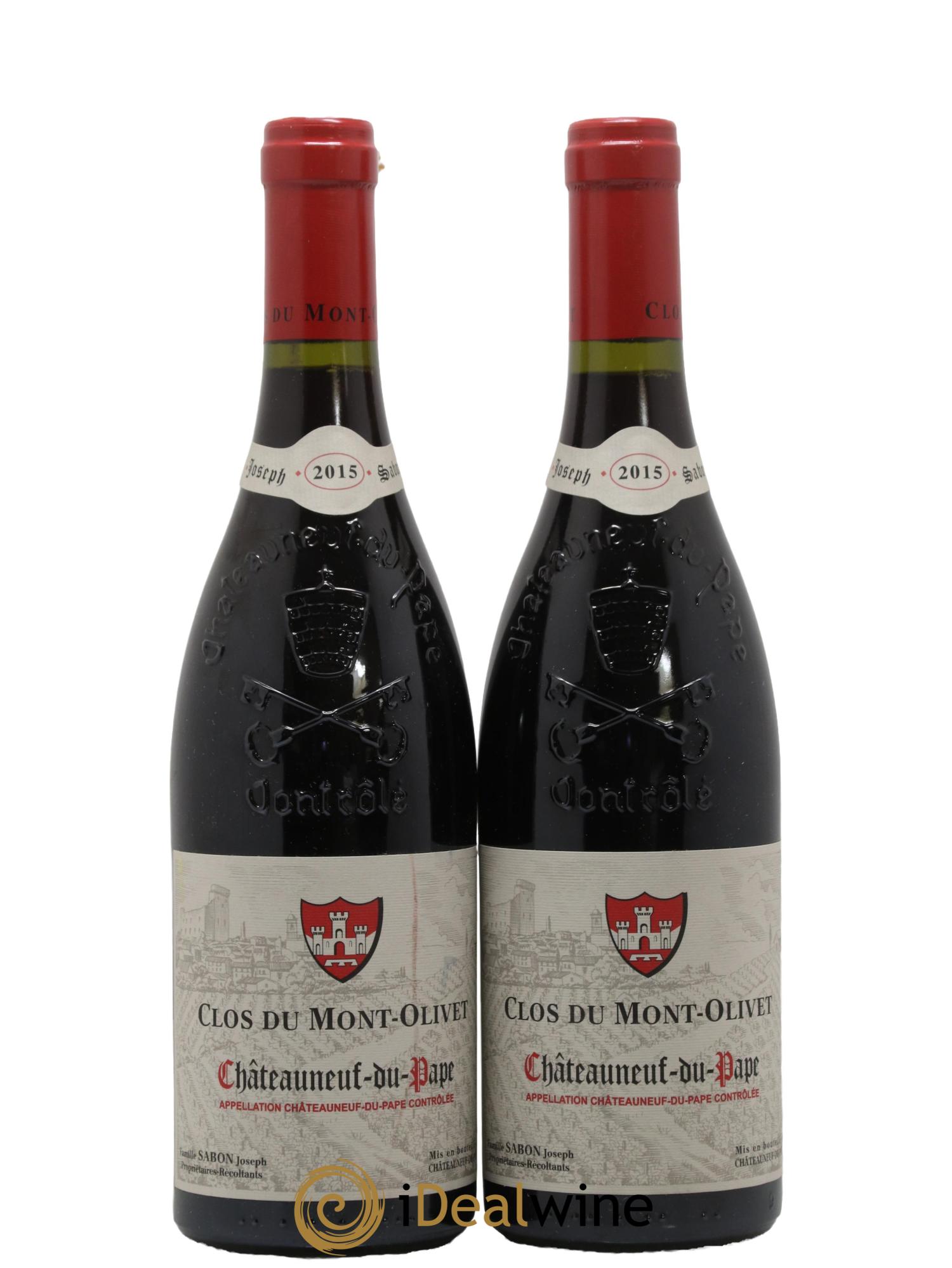 Châteauneuf-du-Pape Clos du Mont-Olivet 2015 - Lot de 2 bouteilles - 0