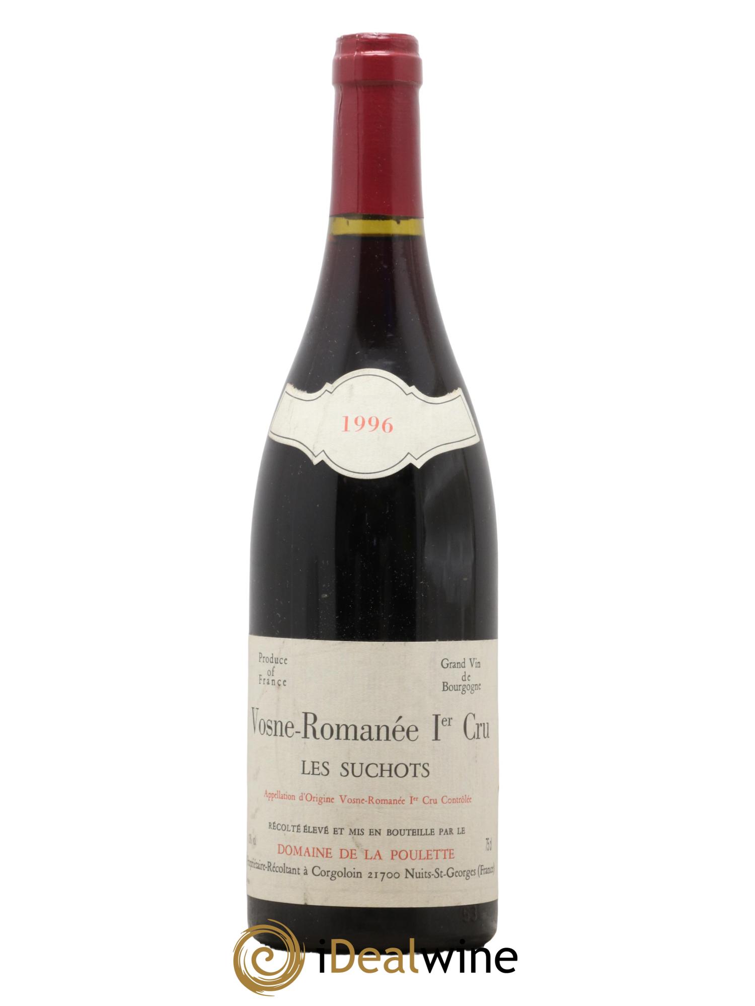 Vosne-Romanée 1er Cru Les Suchots Clos des Poulettes 1996 - Lotto di 1 bottiglia - 0