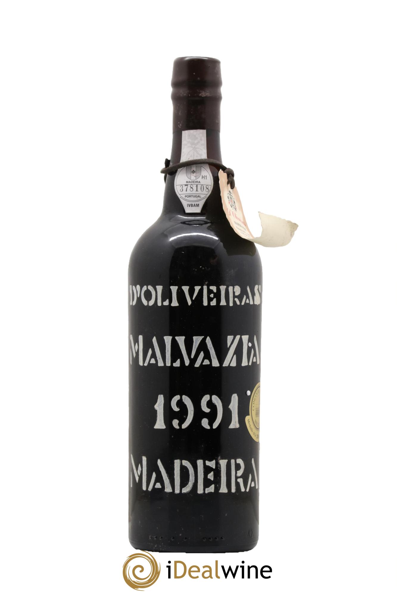 Madère D'Oliveiras Malvasia 1991 - Lot de 1 bouteille - 0