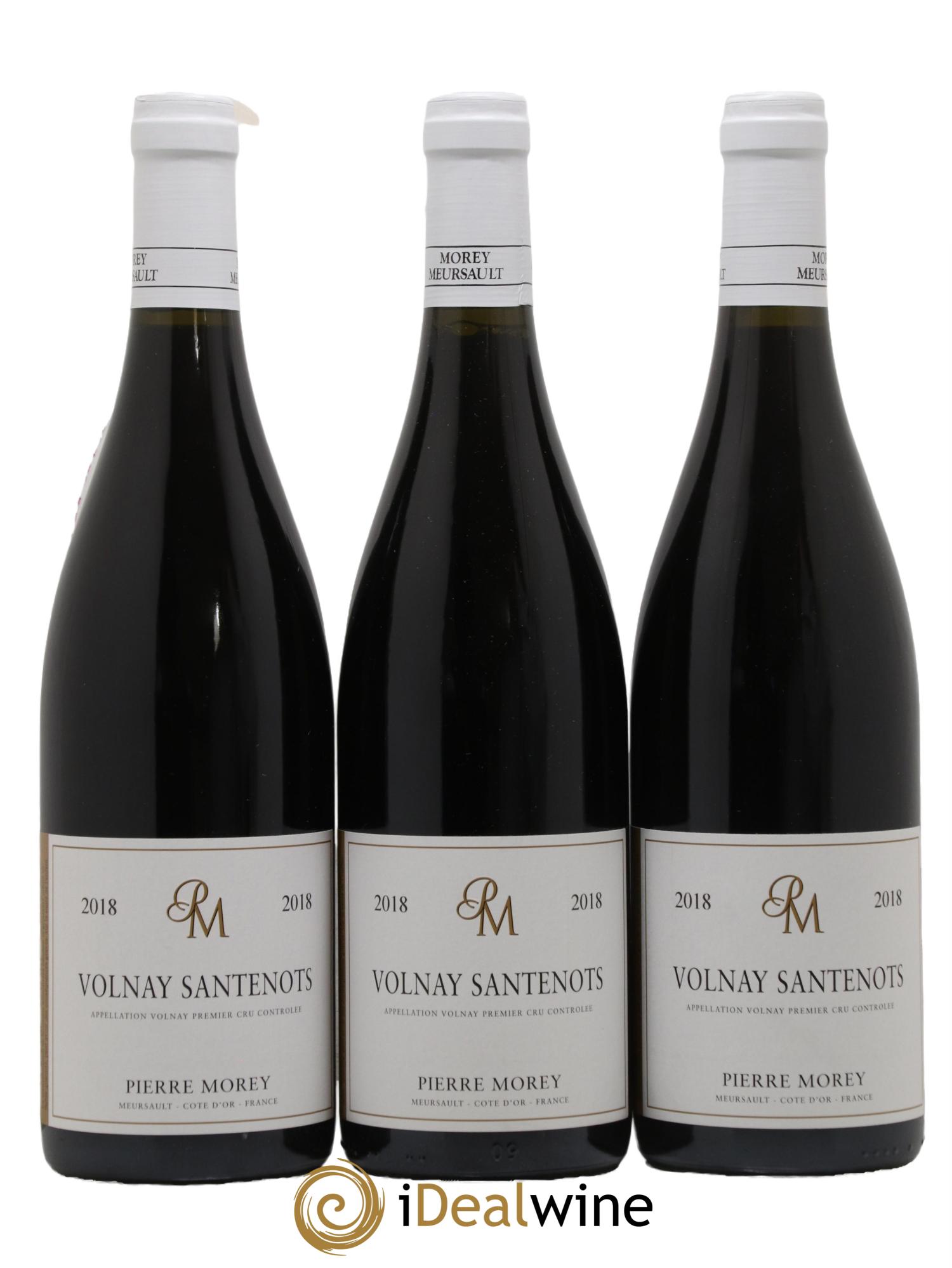 Volnay 1er Cru Les Santenots Pierre Morey (Domaine) 2018 - Lot de 3 bouteilles - 0