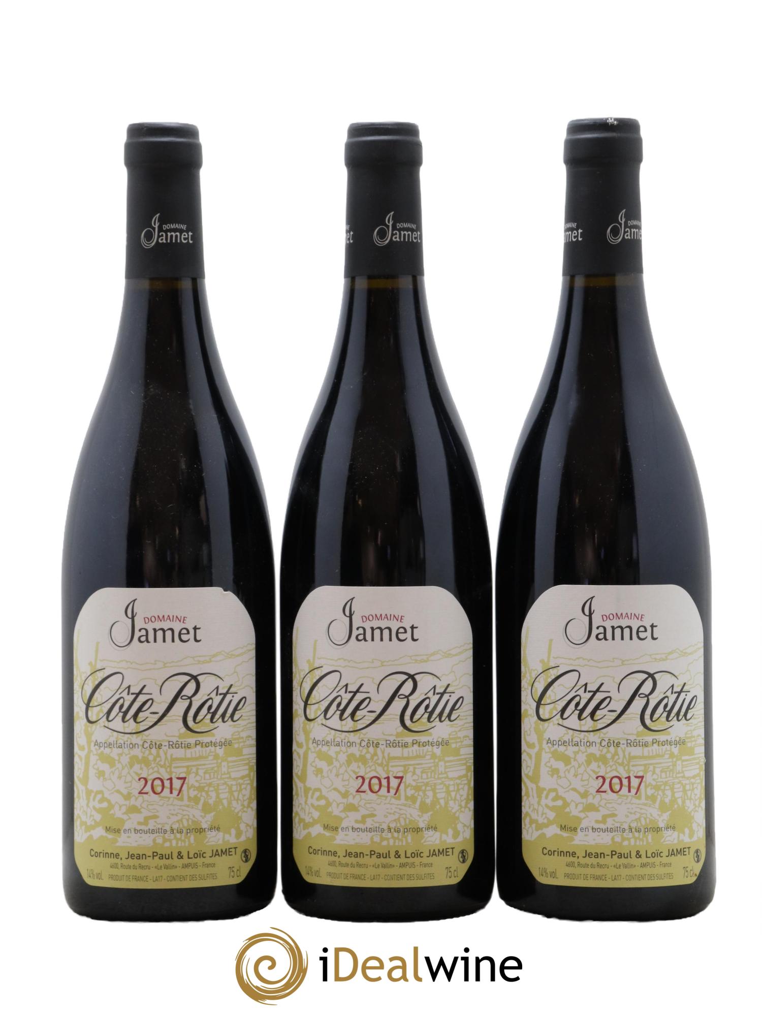 Côte-Rôtie Jamet (Domaine) 2017 - Lotto di 3 bottiglie - 0