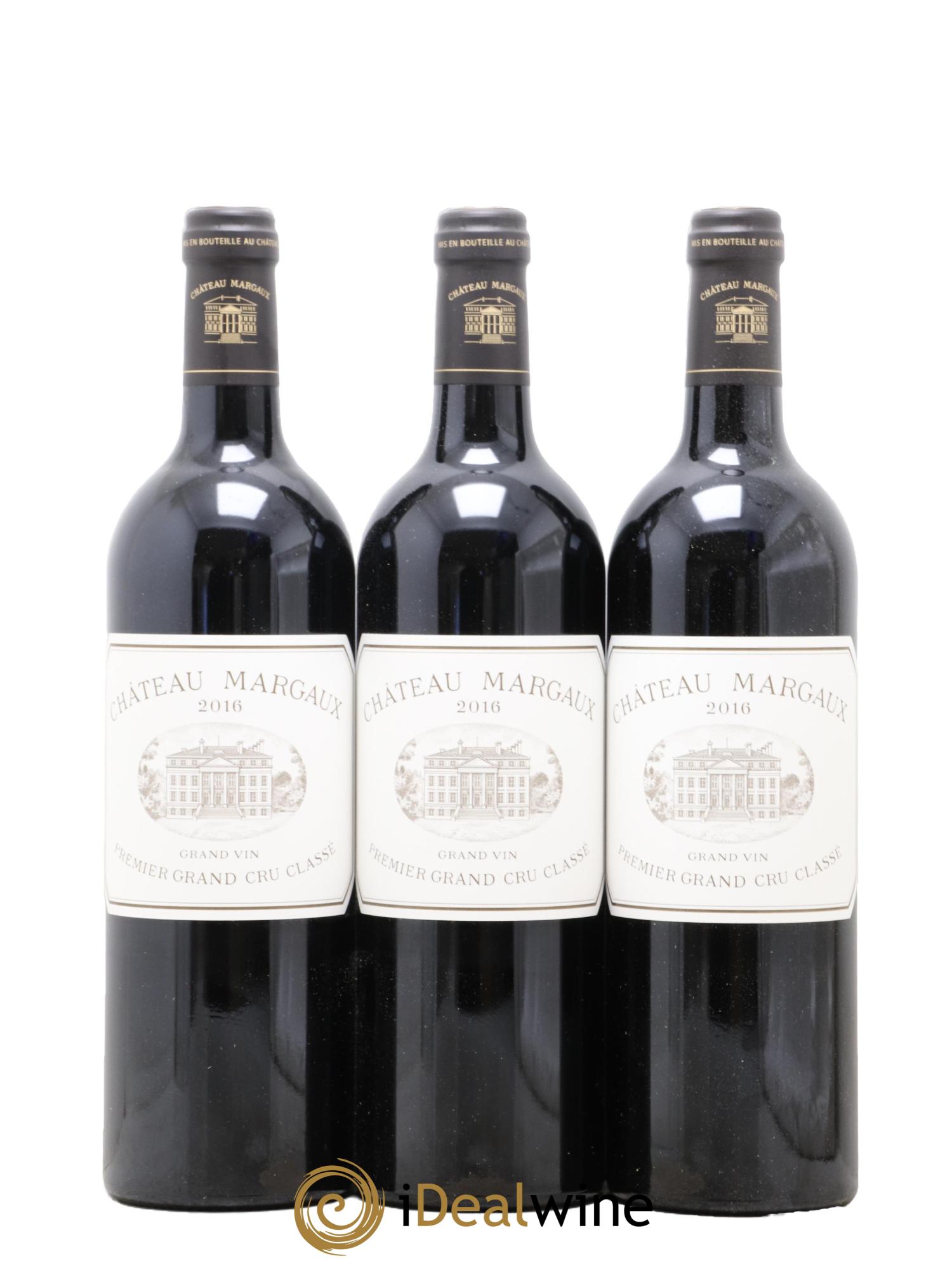 Château Margaux 1er Grand Cru Classé 2016 - Lotto di 3 bottiglie - 0