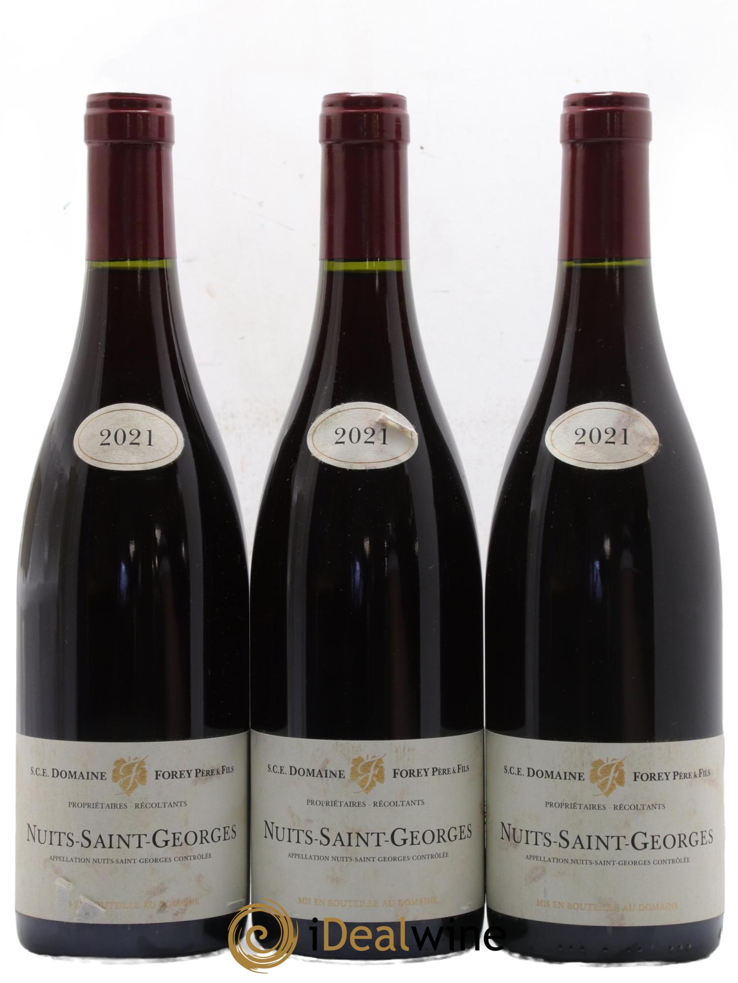 Nuits Saint-Georges Forey Père et Fils (Domaine) 2021 - Lot de 3 bouteilles - 0