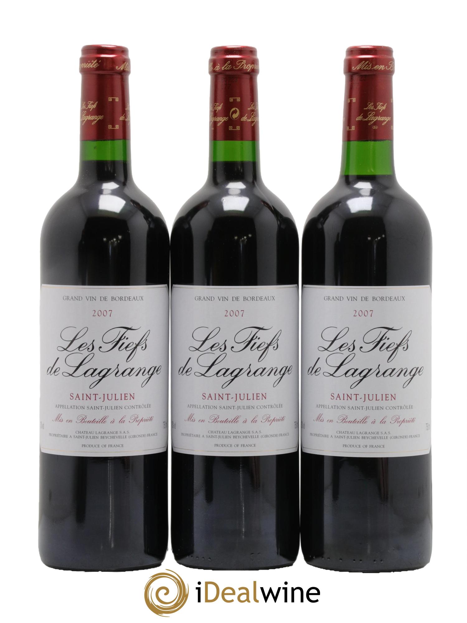 Les Fiefs de Lagrange Second Vin 2007 - Lot of 6 bottles - 2