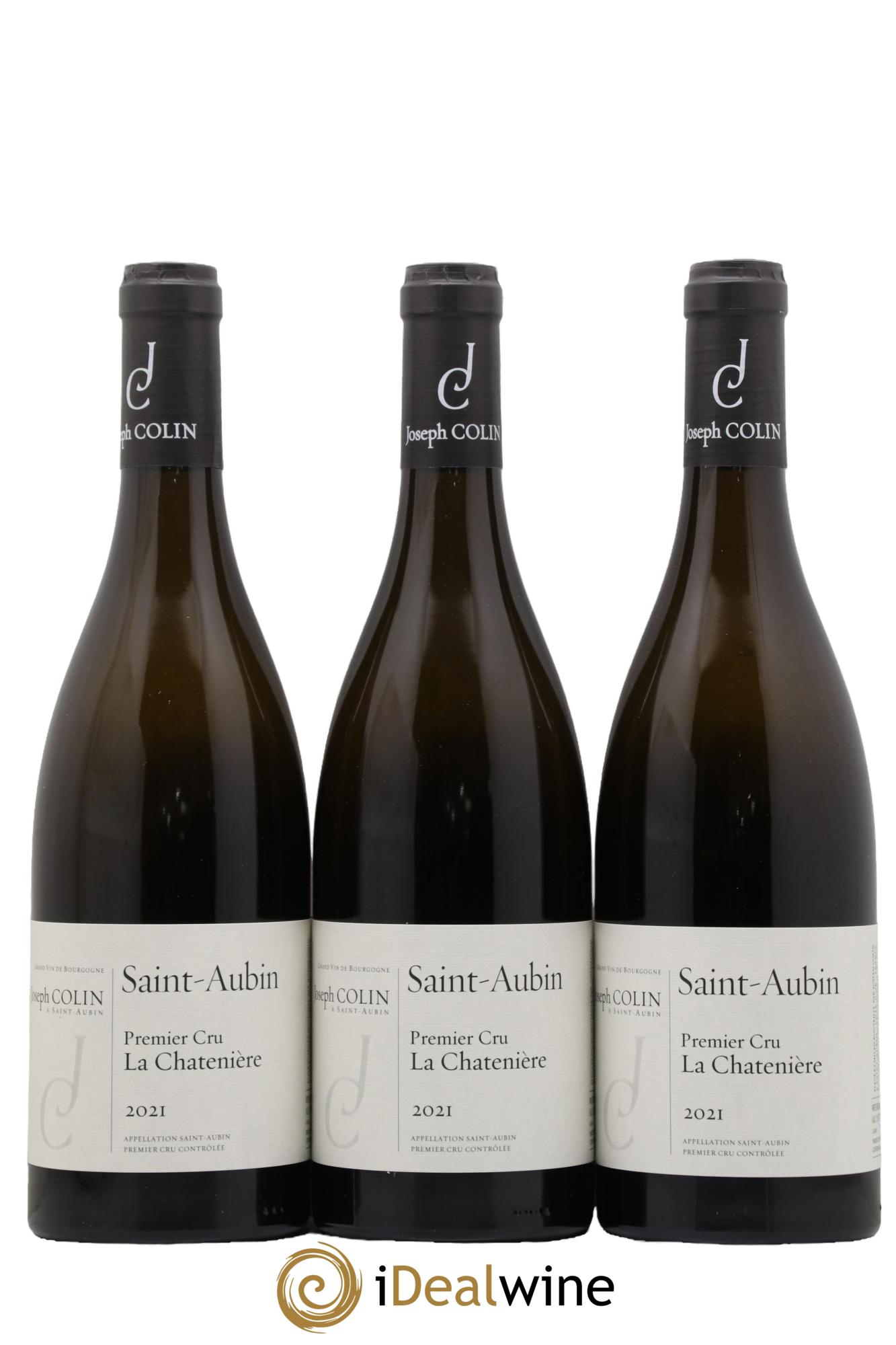 Saint-Aubin 1er Cru La Chatenière Joseph Colin 2021 - Lot of 3 bottles - 0