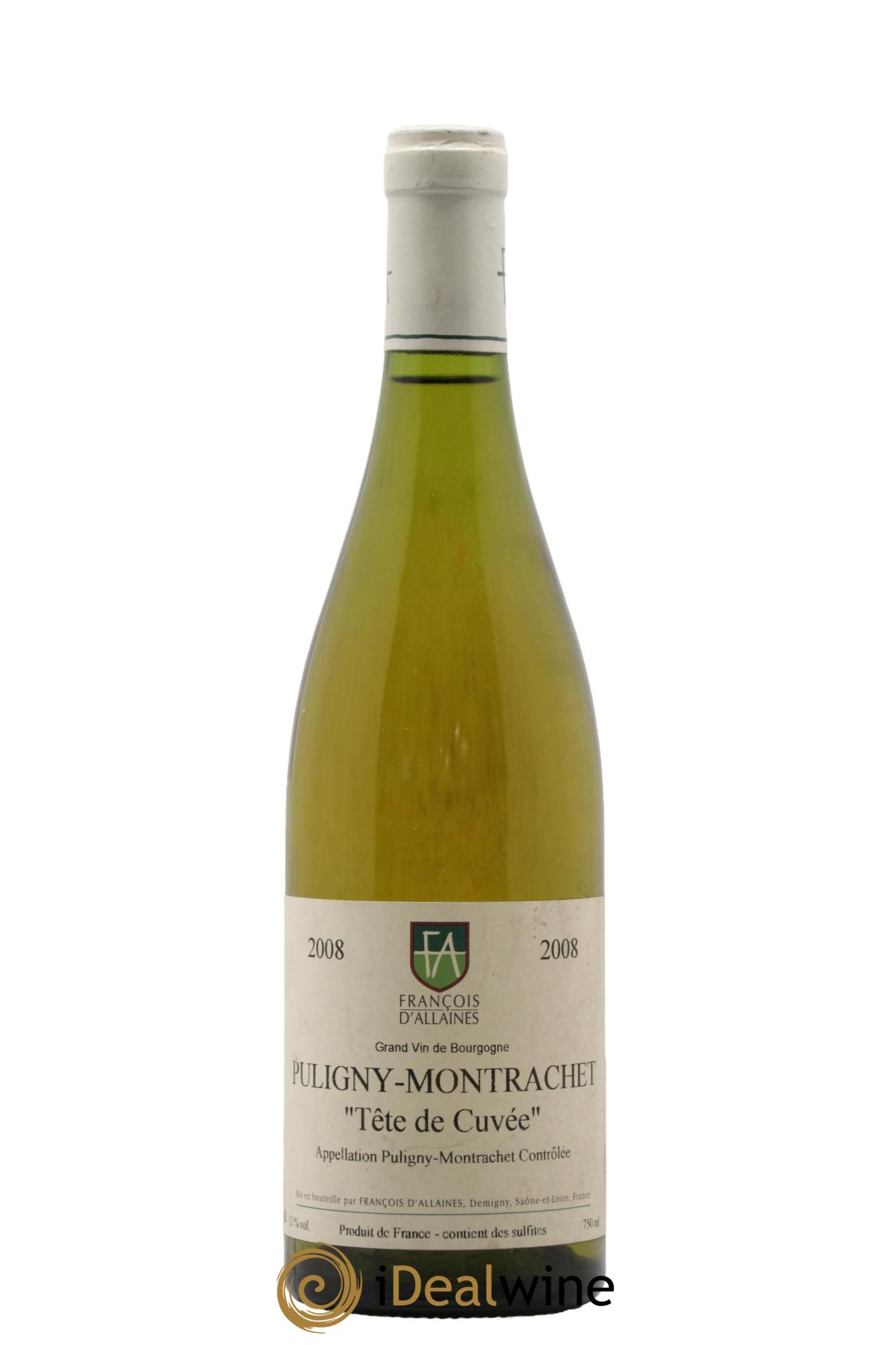 Puligny-Montrachet Tête de Cuvée Maison François d'Allaines 2008 - Posten von 1 Flasche - 0