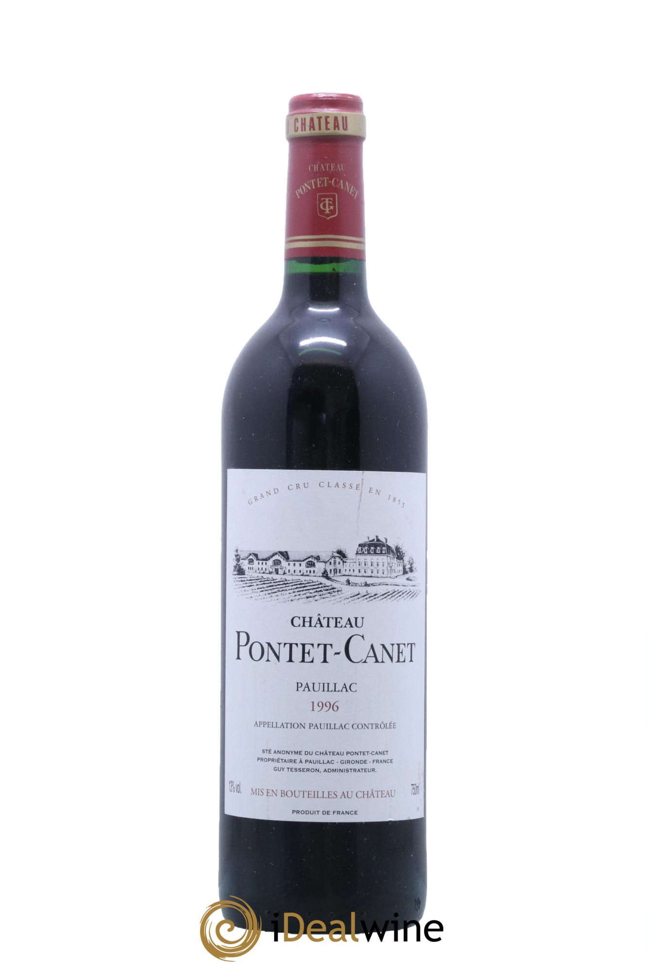 Château Pontet Canet 5ème Grand Cru Classé  1996 - Lot de 1 bouteille - 0