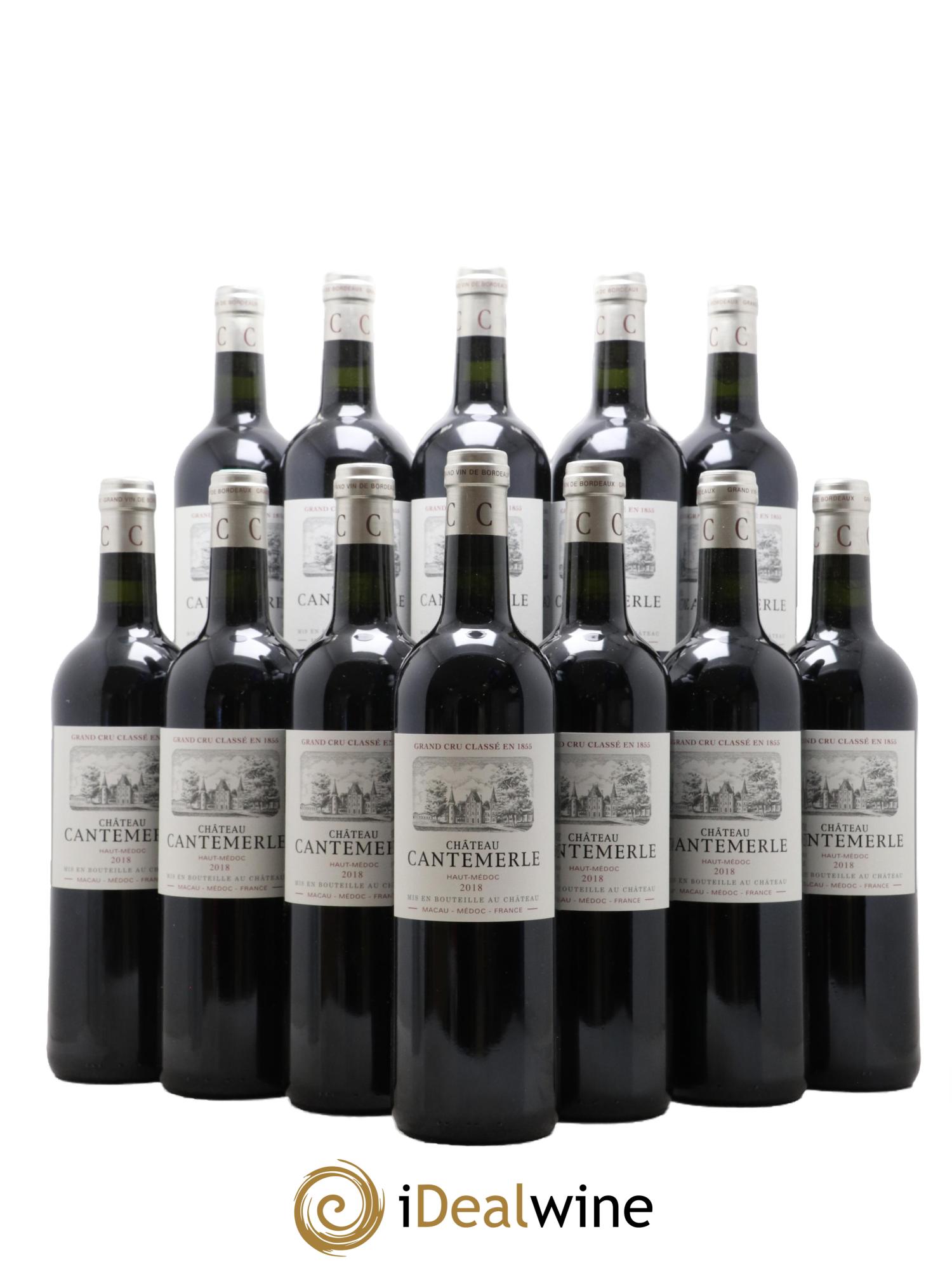 Château Cantemerle 5ème Grand Cru Classé 2018 - Lot de 12 bouteilles - 0