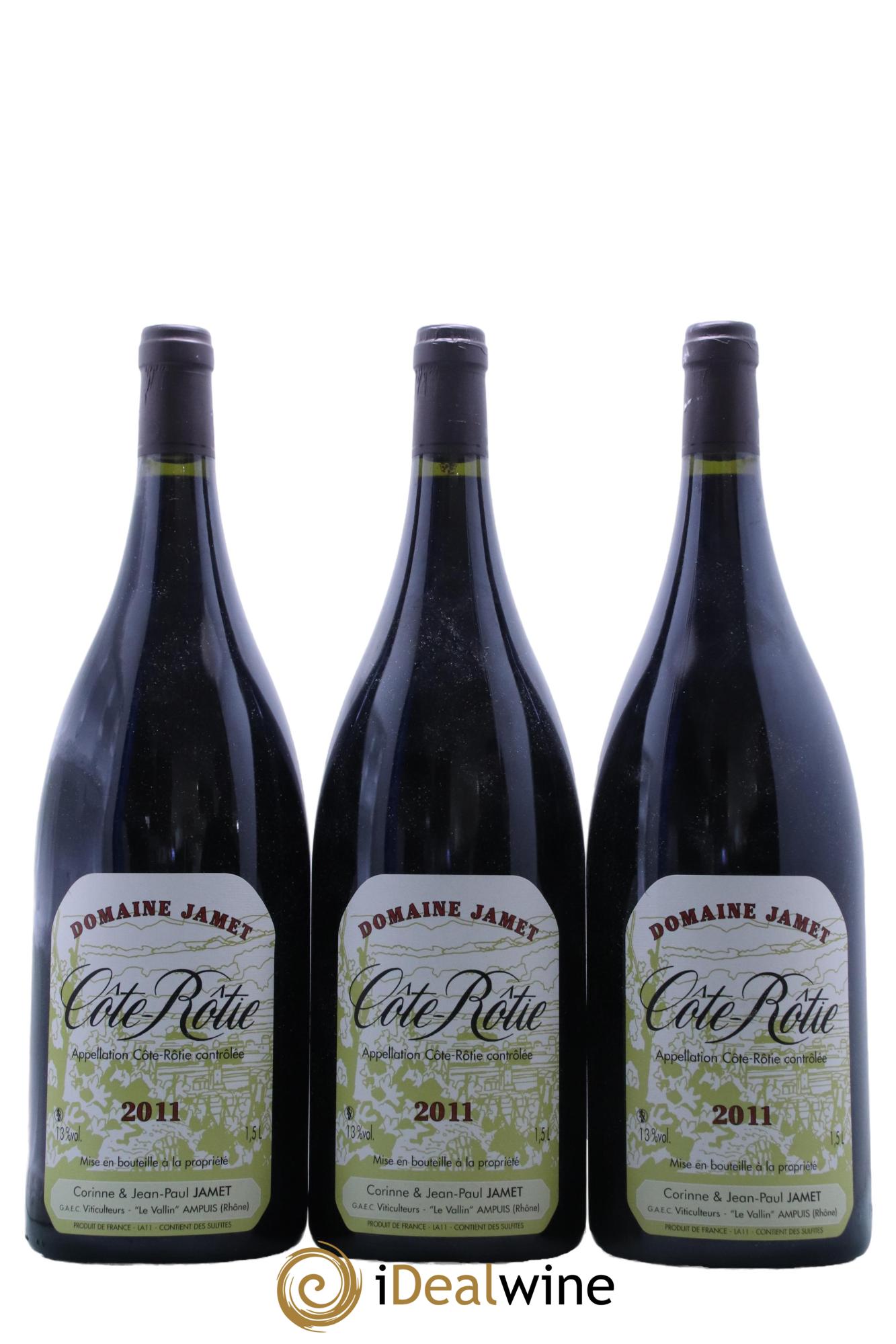 Côte-Rôtie Jamet (Domaine)  2011 - Posten von 3 Magnum - 0