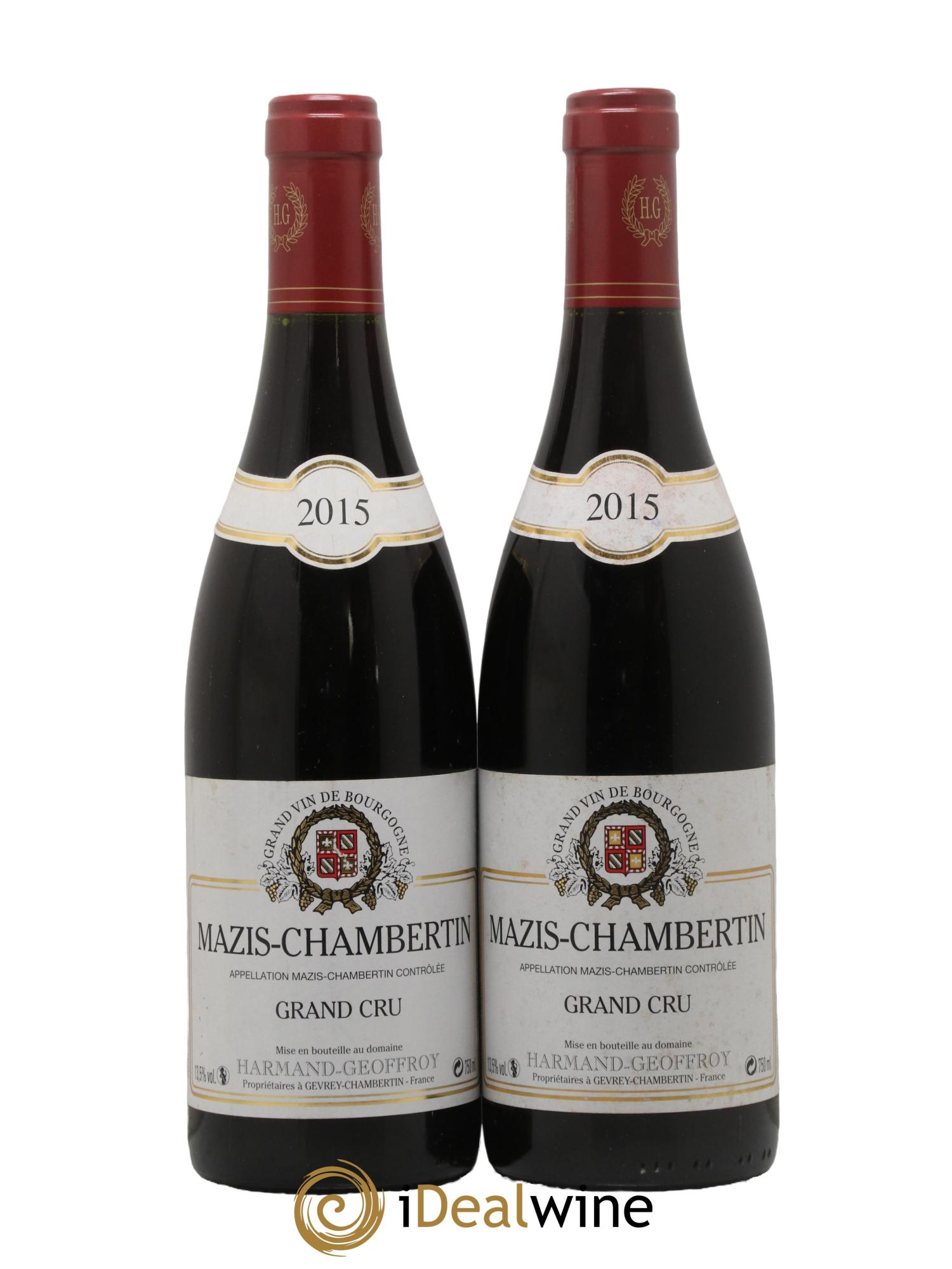 Mazis-Chambertin Grand Cru Harmand-Geoffroy (Domaine) 2015 - Lot de 2 bouteilles - 0