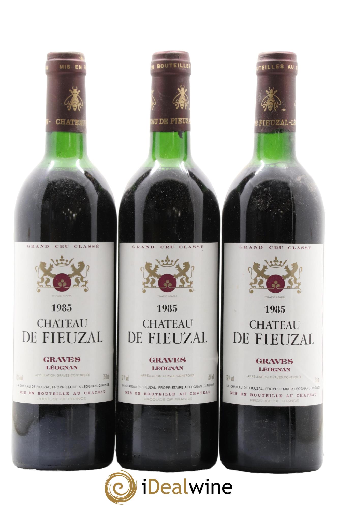 Château de Fieuzal Cru Classé de Graves 1985 - Lot of 6 bottles - 1