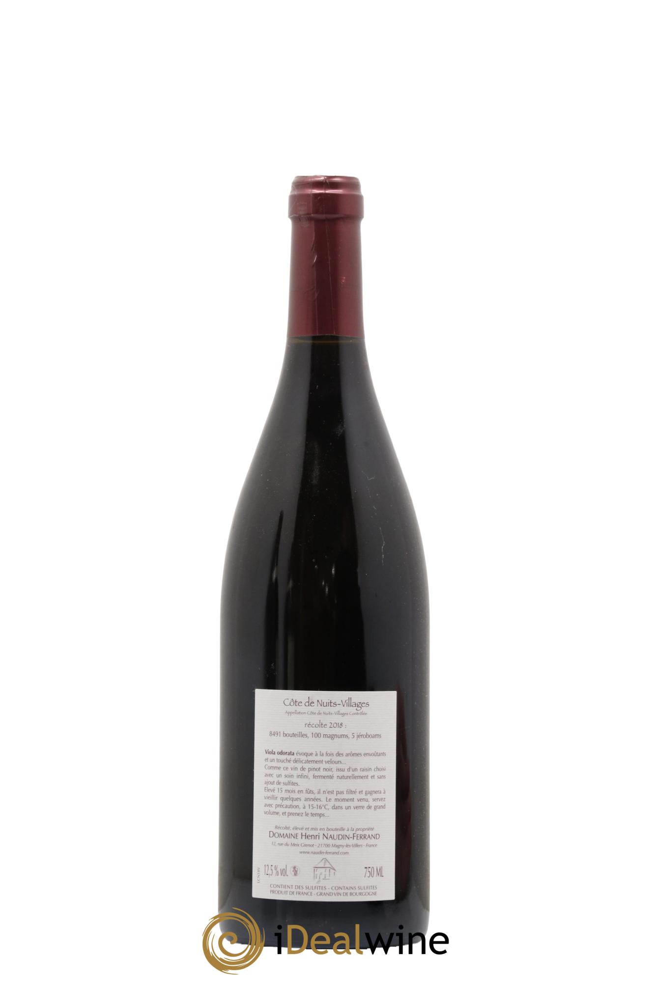 Côte de Nuits-Villages Viola Odorata Naudin-Ferrand (Domaine) 2018 - Posten von 1 Flasche - 1