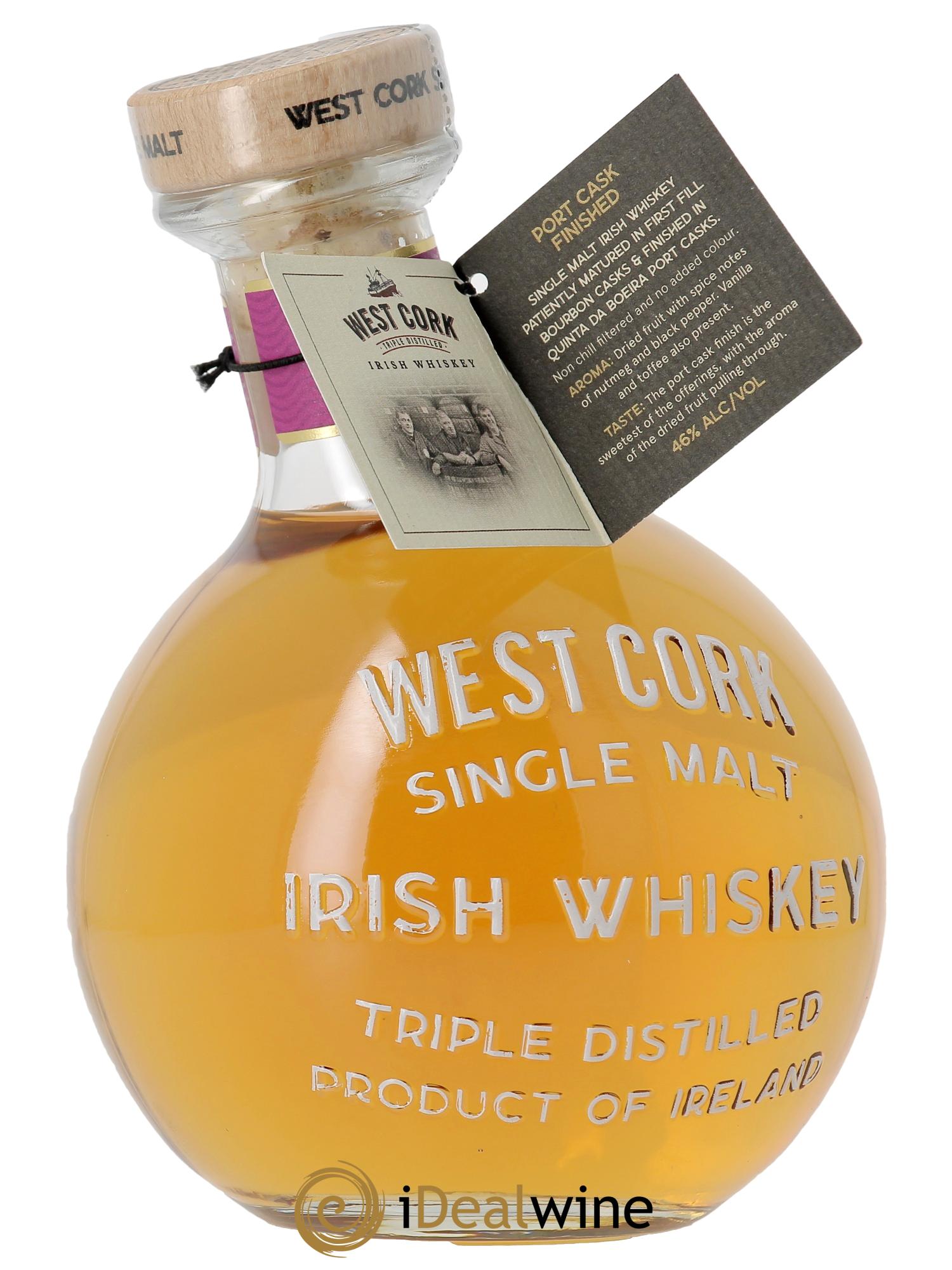 Whisky West Cork Port Cask Finished Maritime bottle   - Lot of 1 bottle - 1