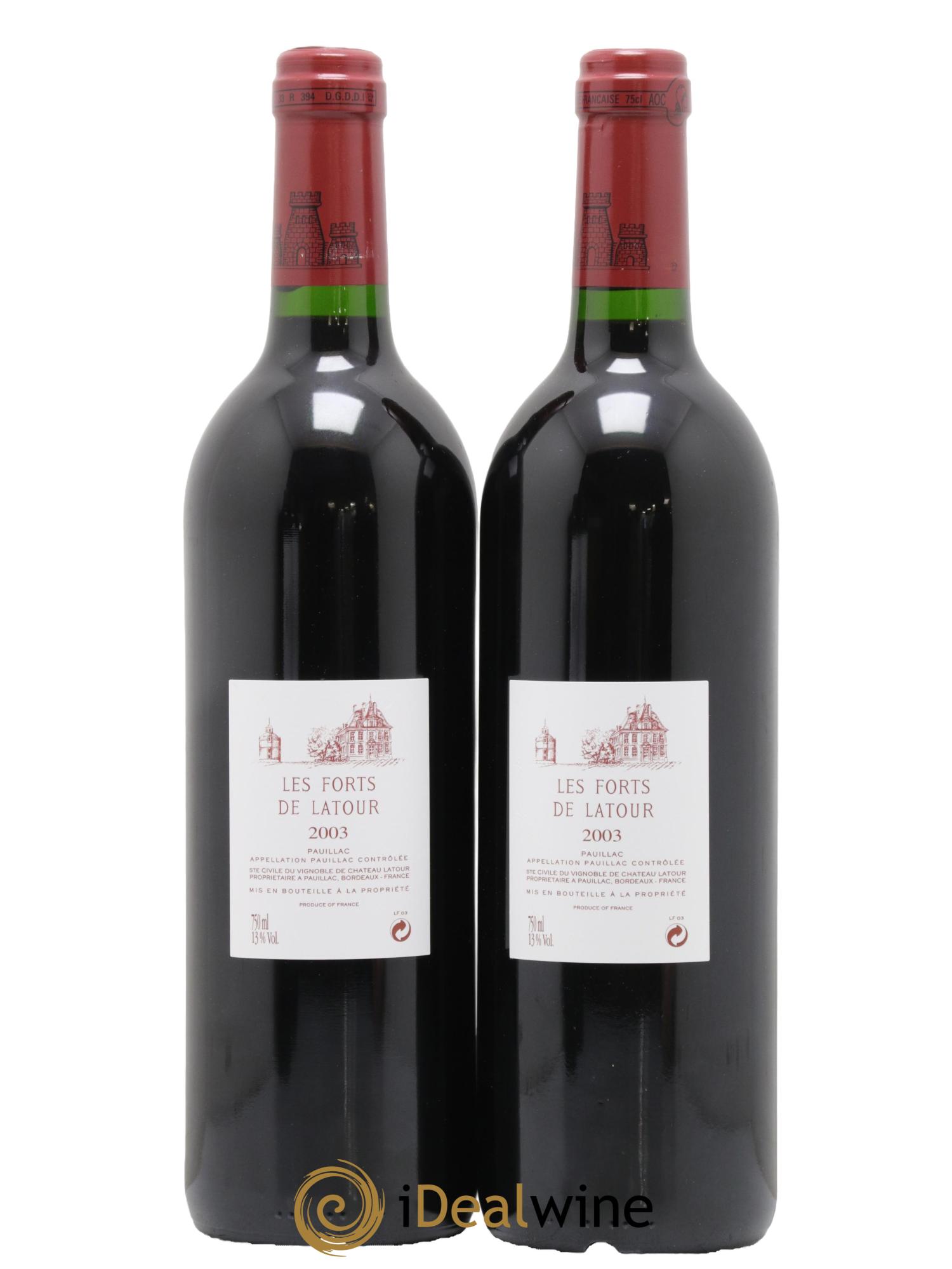 Les Forts de Latour Second Vin 2003 - Lot of 2 bottles - 1