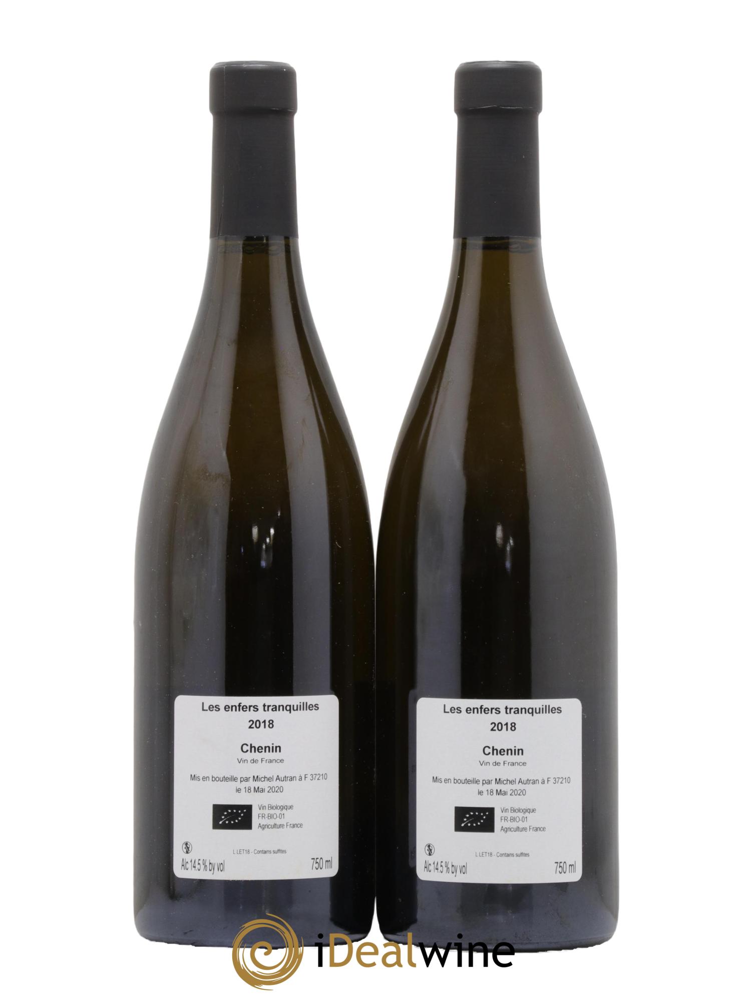 Vin de France Les Enfers Tranquilles Michel Autran 2018 - Lot de 2 bouteilles - 1