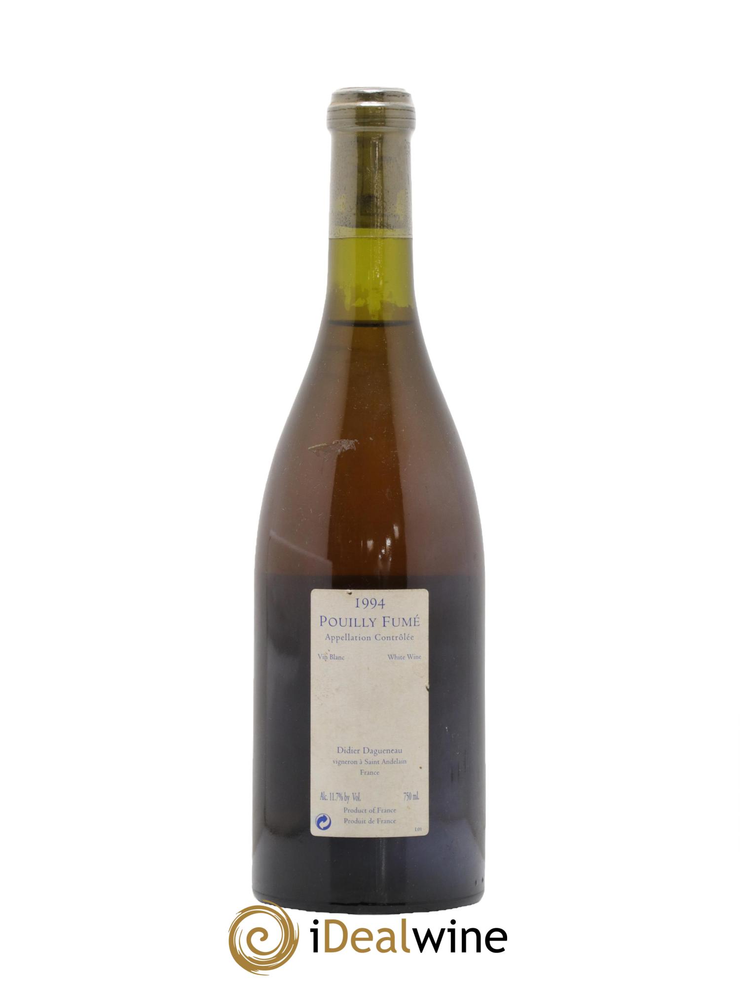 Vin de France (anciennement Pouilly-Fumé) Silex Dagueneau (Domaine Didier - Louis-Benjamin) 1994 - Lot of 1 bottle - 1