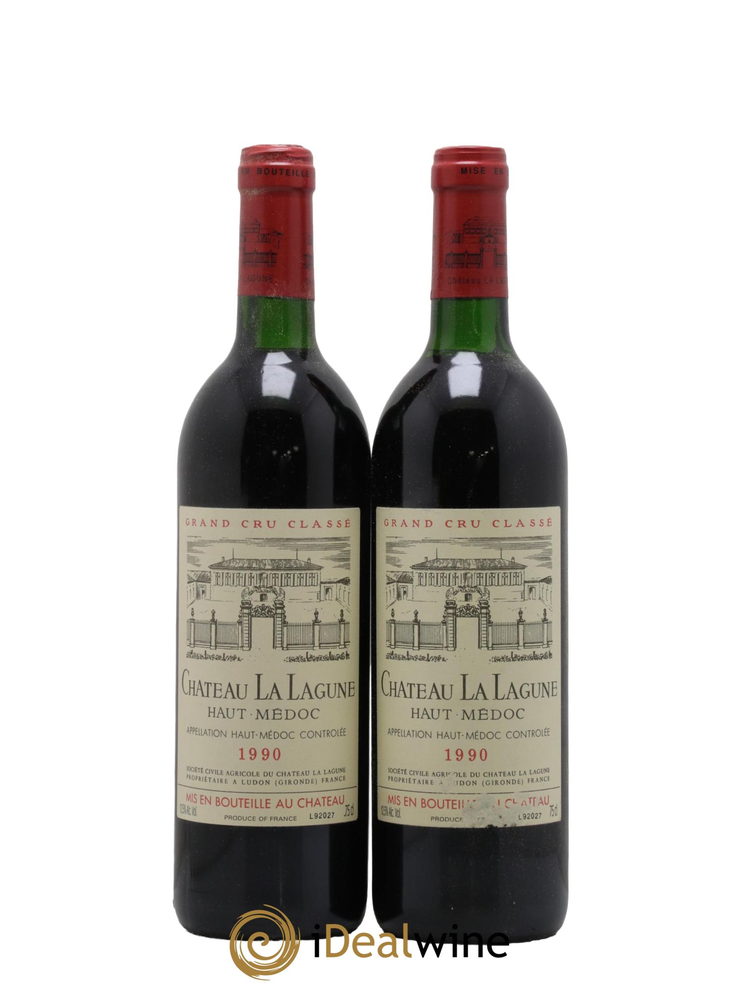 Château la Lagune 3ème Grand Cru Classé 1990 - Posten von 2 Flaschen - 0