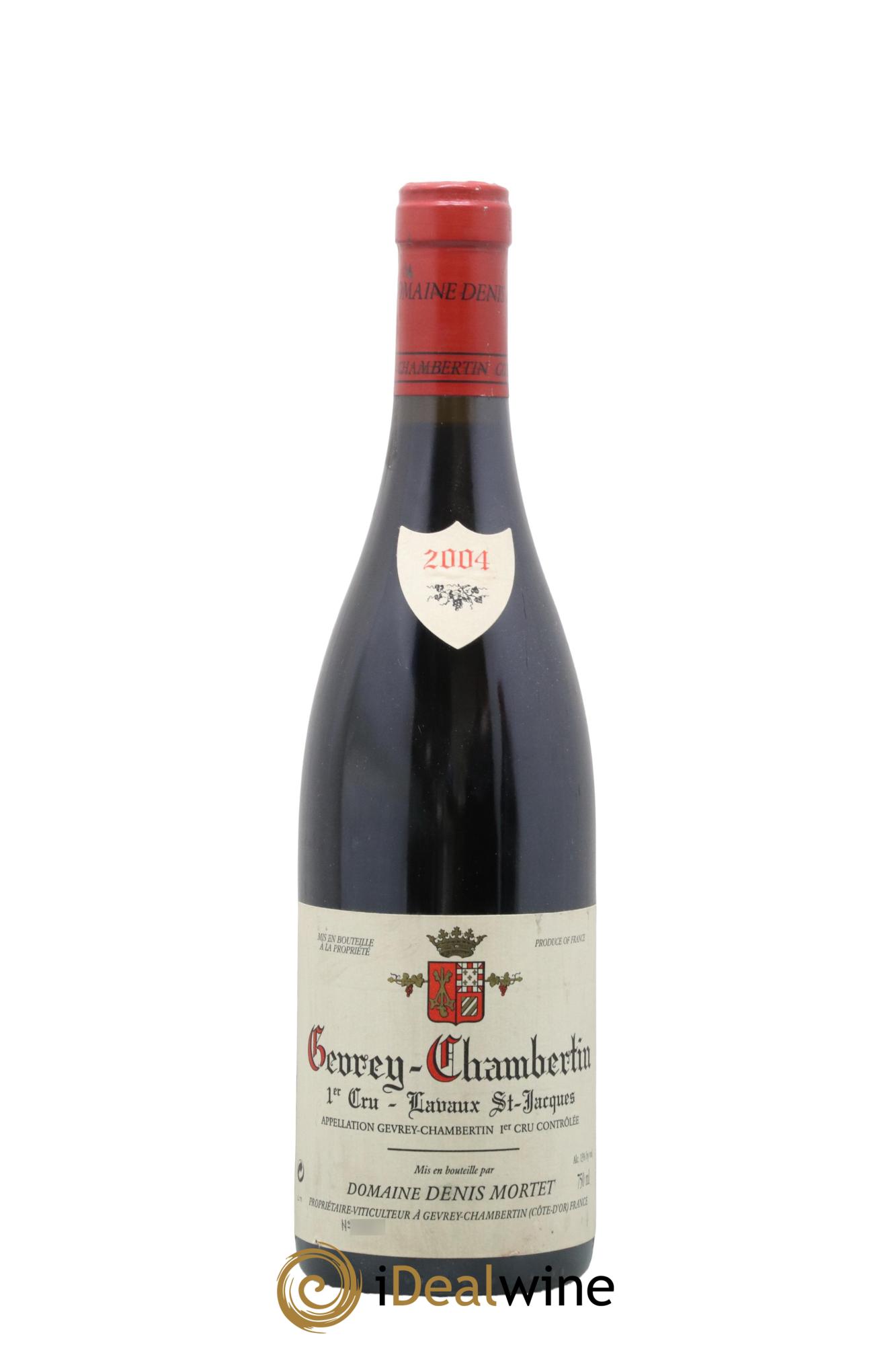 Gevrey-Chambertin 1er Cru Lavaux Saint Jacques Denis Mortet (Domaine) 2004 - Lot of 1 bottle - 0