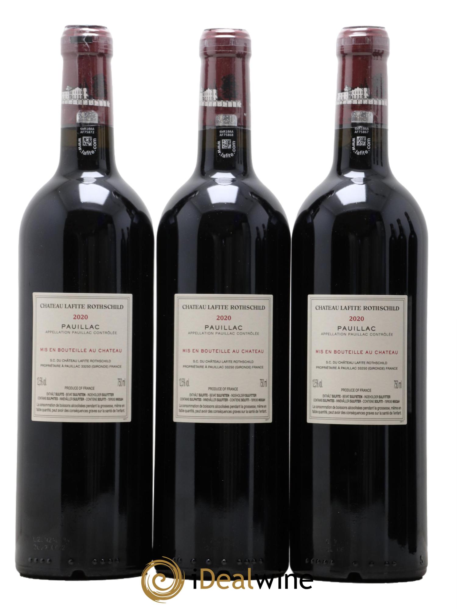 Château Lafite Rothschild 1er Grand Cru Classé 2020 - Posten von 6 Flaschen - 4