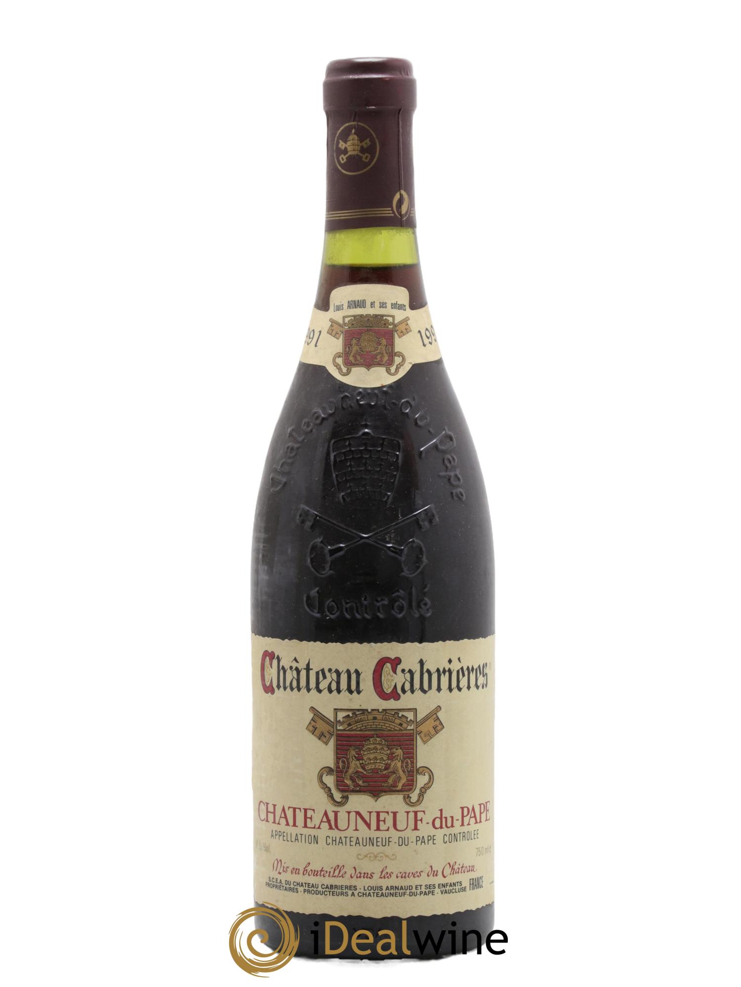 Châteauneuf-du-Pape Chateau Cabrieres 1991 - Lot de 1 bouteille - 0