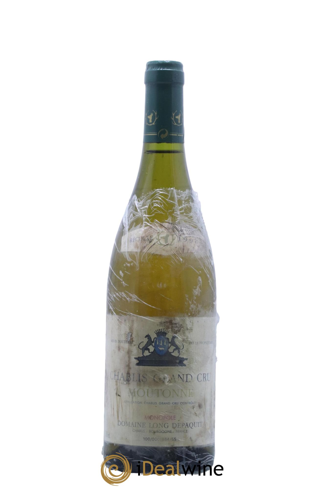 Chablis Grand Cru Moutonne Long Depaquit - Albert Bichot (Domaine)  1996 - Posten von 1 Flasche - 0