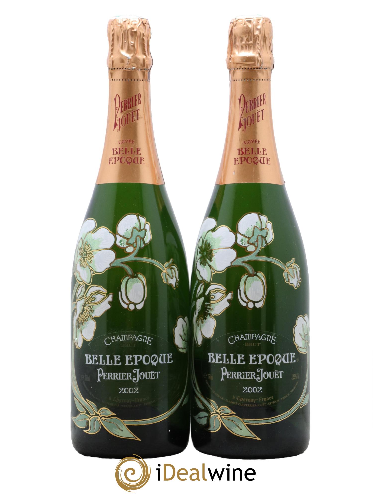 Cuvée Belle Epoque Perrier-Jouët 2002 - Posten von 2 Flaschen - 0