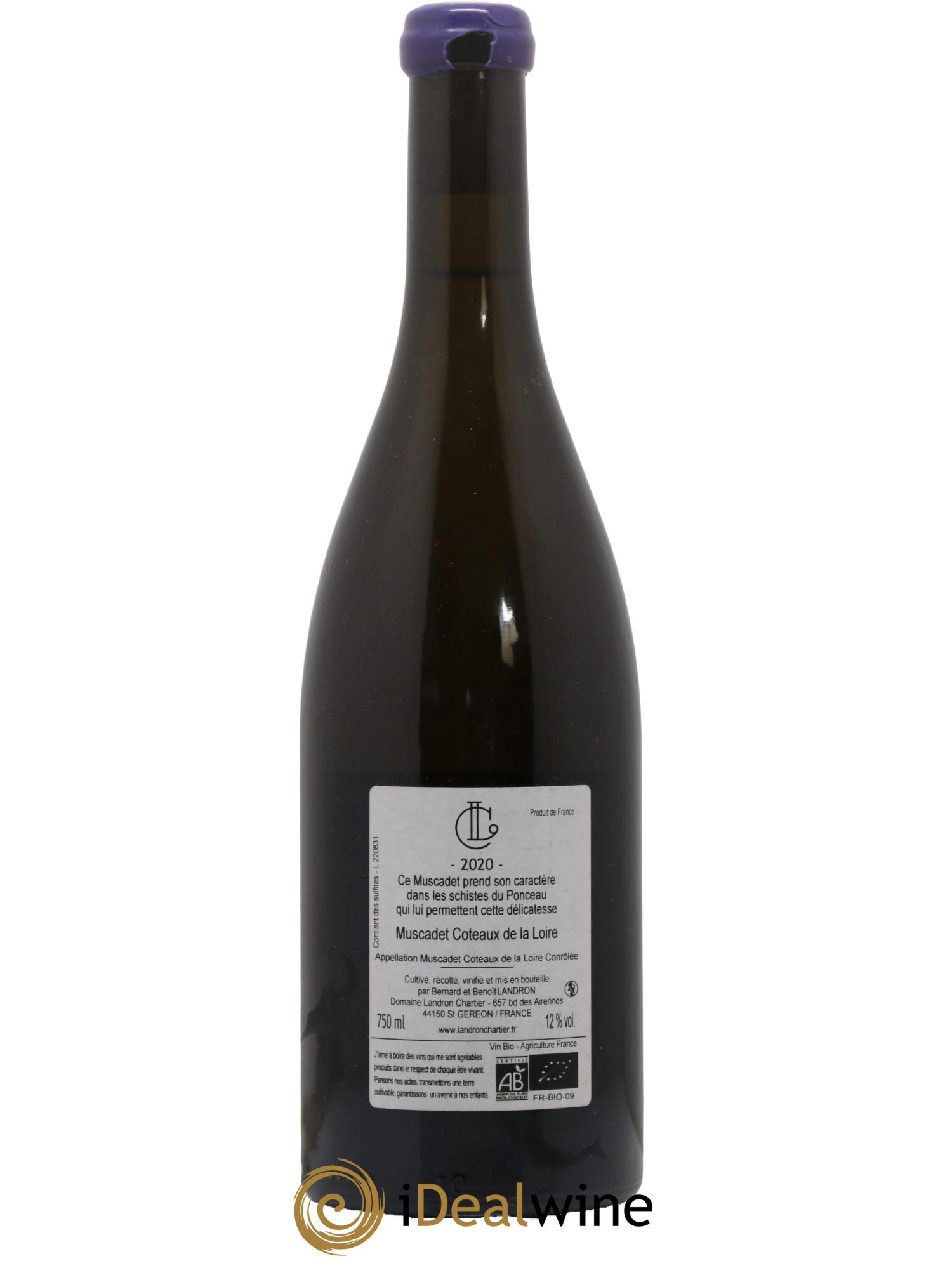 Muscadet Le Ponceau Landron Chartier 2020 - Lot de 1 bouteille - 1