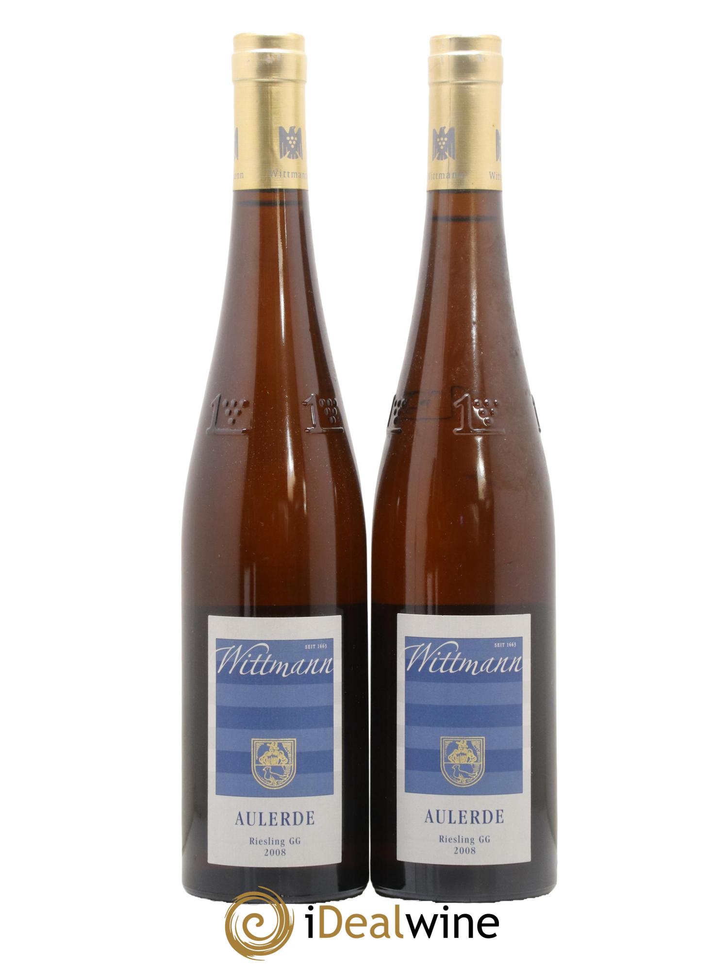 Allemagne Rheinhessen Aulerde Riesling Trocken Grosses Gewächs Wittmann 2008 - Lot de 2 bouteilles - 0