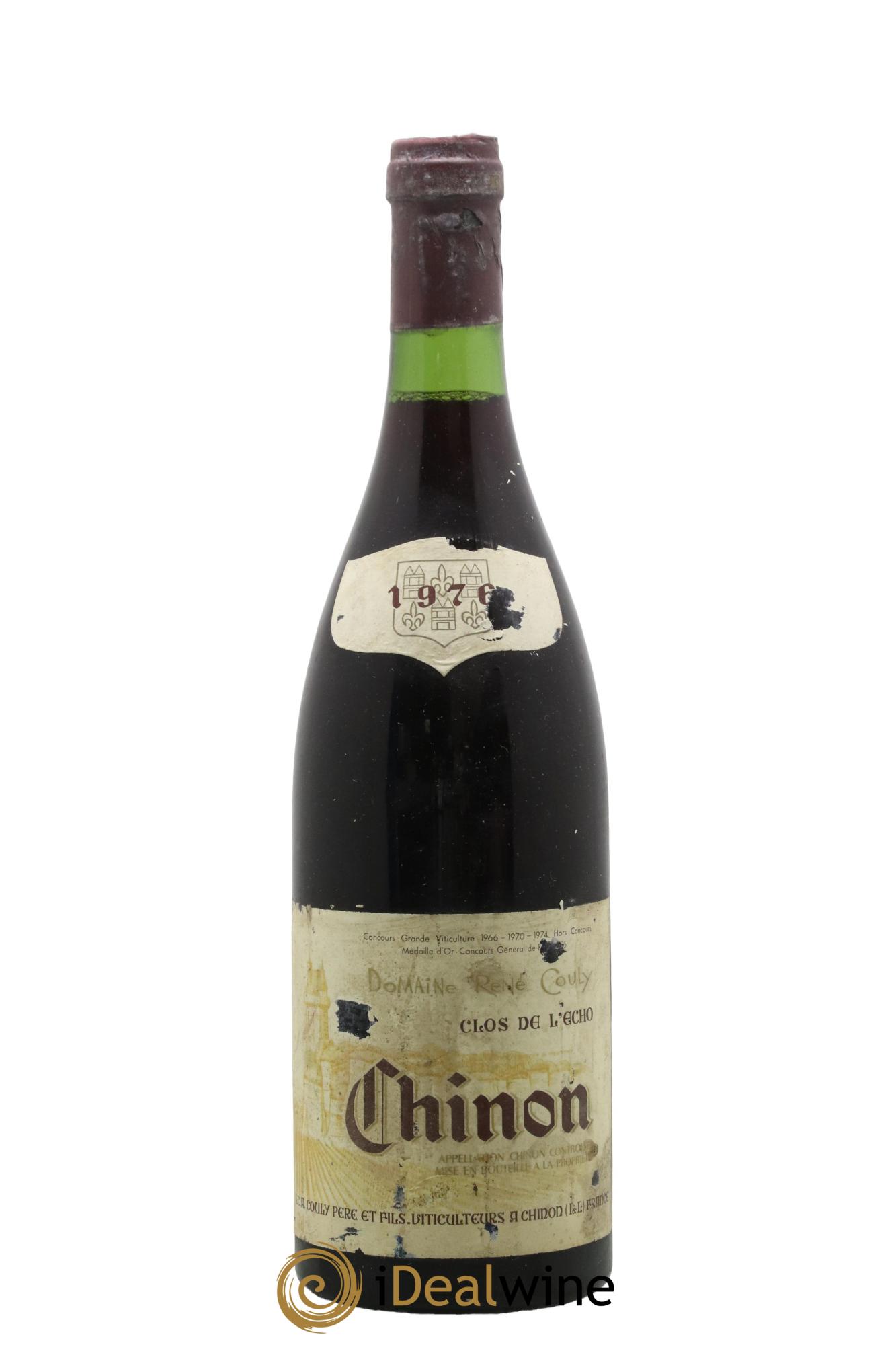 Chinon Clos de l'Echo Couly-Dutheil 1976 - Lot de 1 bouteille - 0