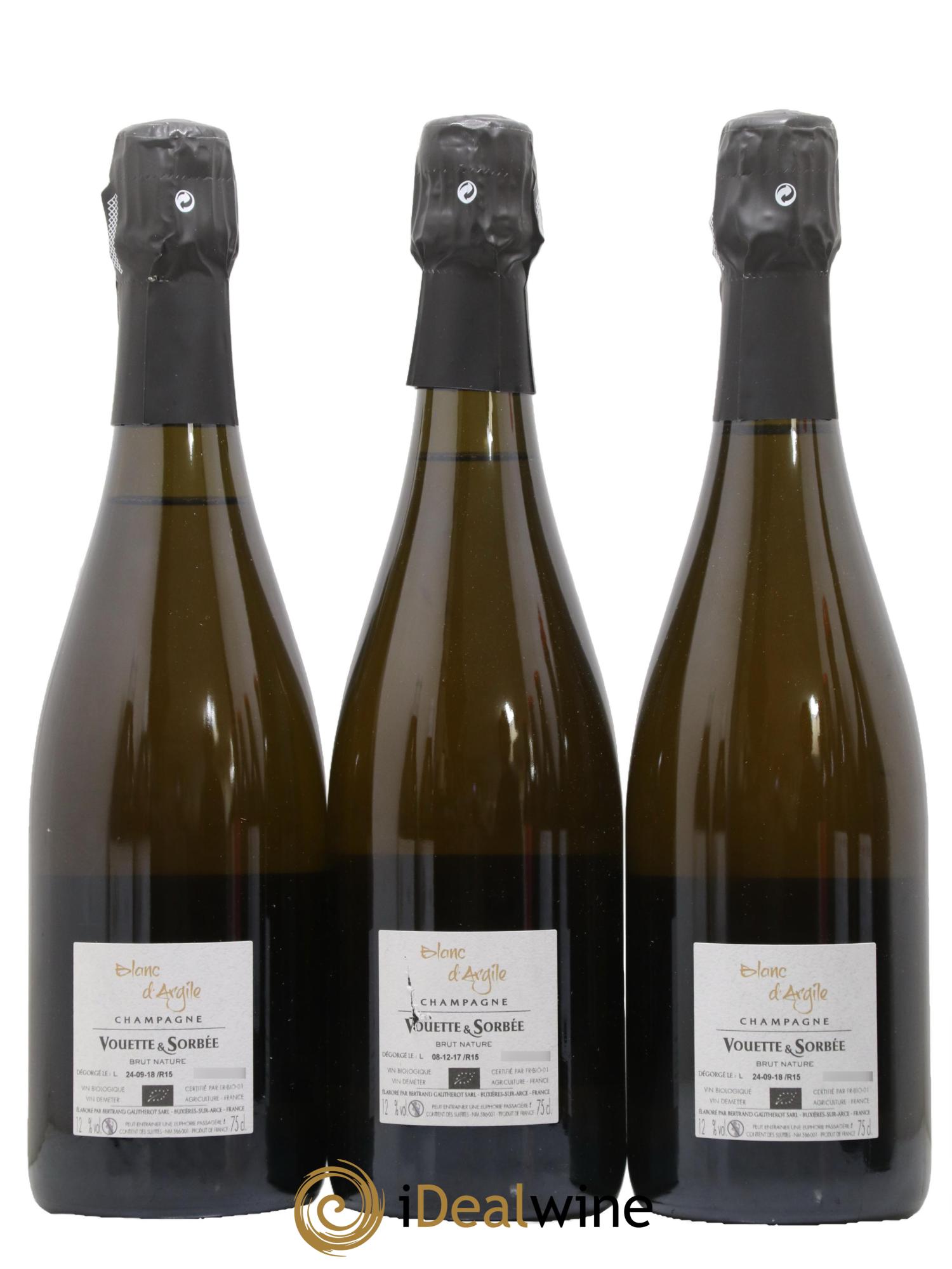 Blanc d'Argile Vouette et Sorbée 2015 - Posten von 3 Flaschen - 1