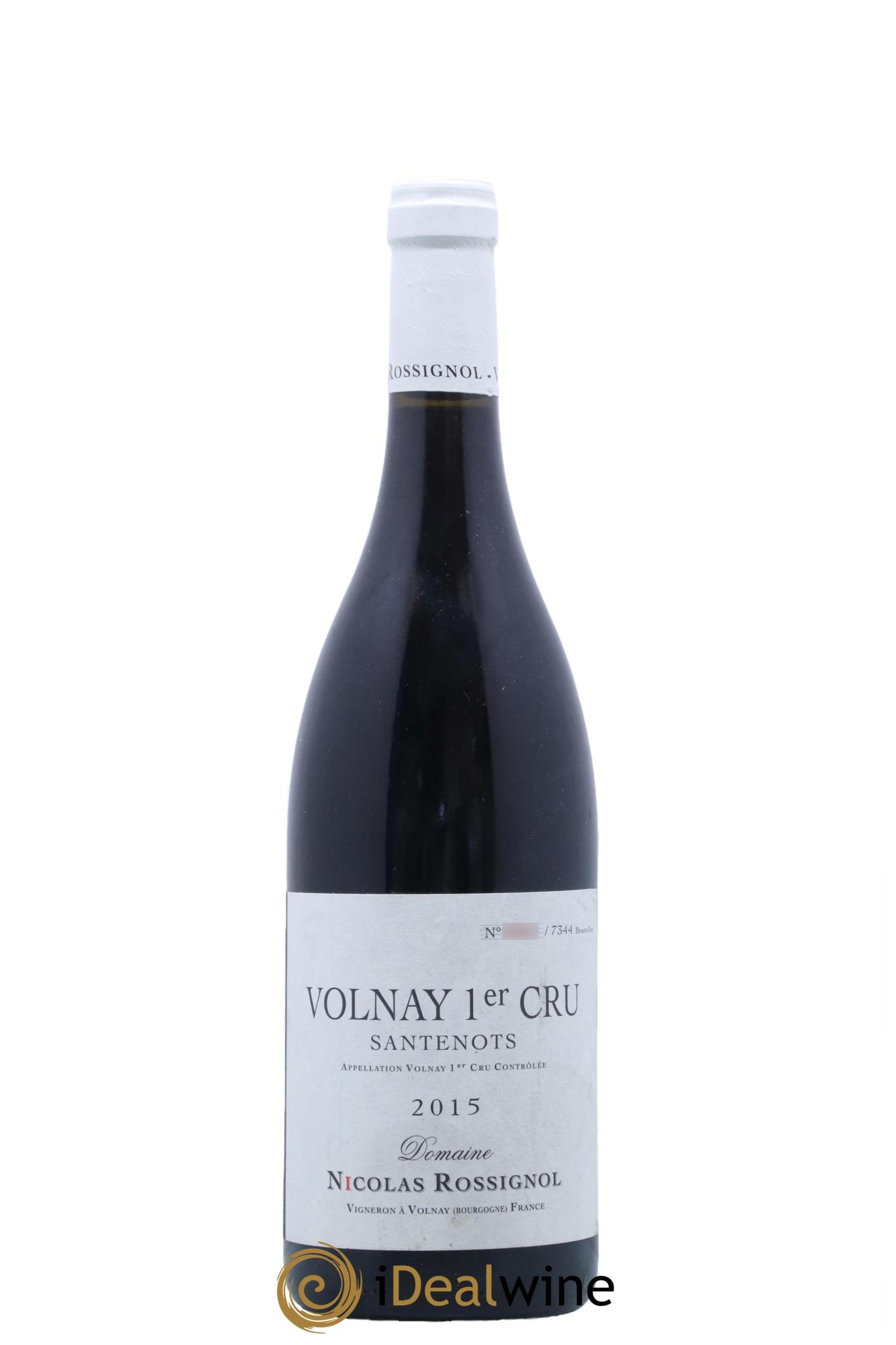 Volnay 1er Cru Santenots Nicolas Rossignol  2015 - Lot de 1 bouteille - 0