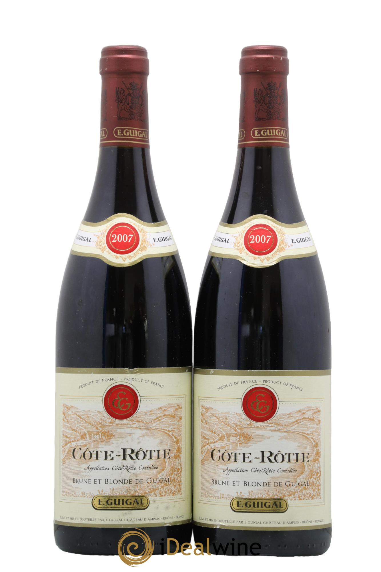 Côte-Rôtie Côtes Brune et Blonde Guigal 2007 - Lot de 2 bouteilles - 0