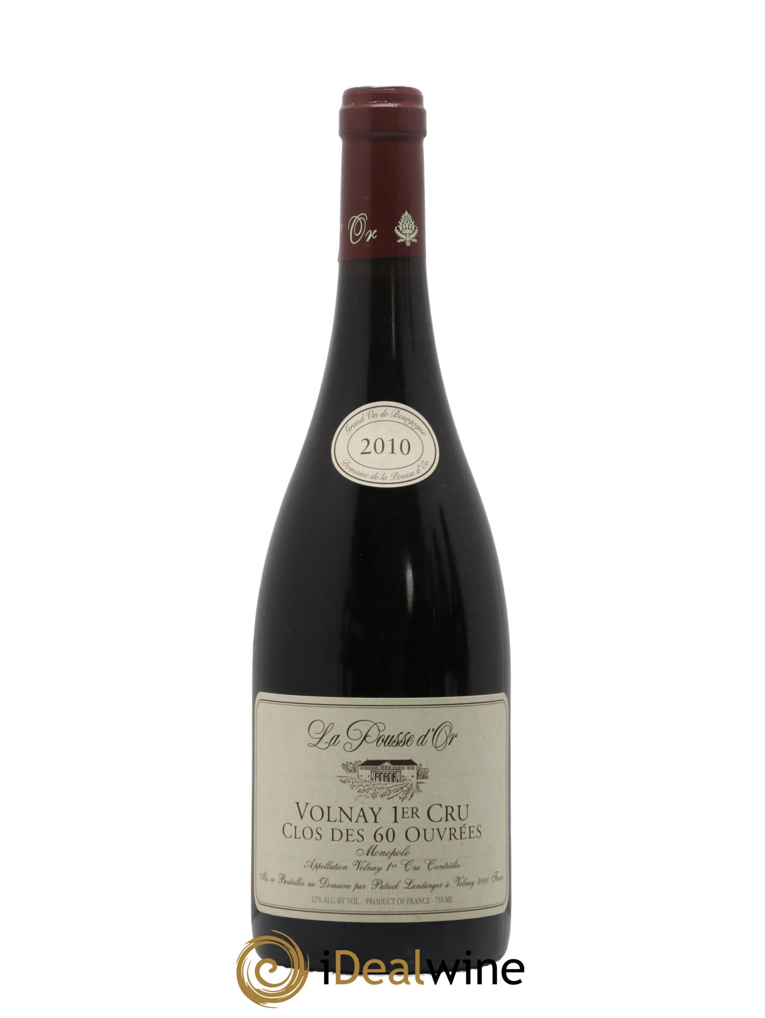 Volnay 1er Cru Clos des 60 ouvrées La Pousse d'Or (Domaine de) 2010 - Lotto di 1 bottiglia - 0