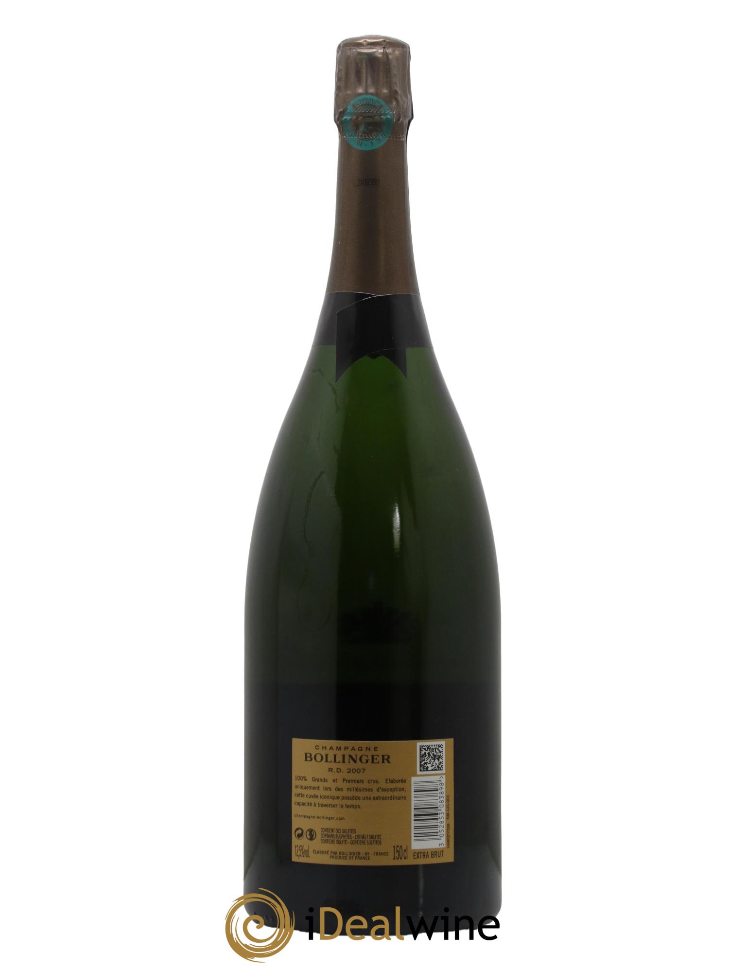 R.D. Extra Brut Bollinger 2007 - Lot of 1 magnum - 1