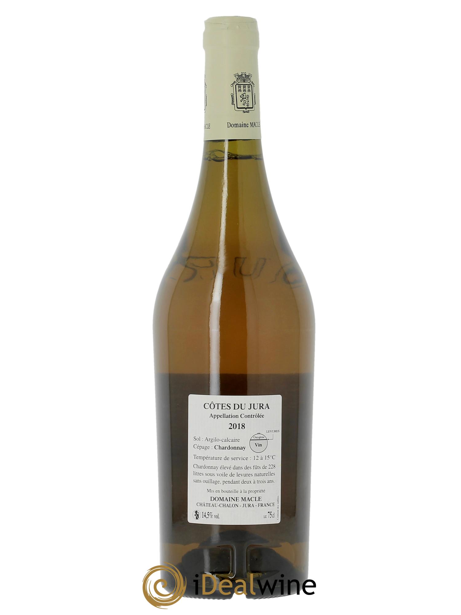 Côtes du Jura Chardonnay sous voile Jean Macle  2018 - Lot of 1 bottle - 1