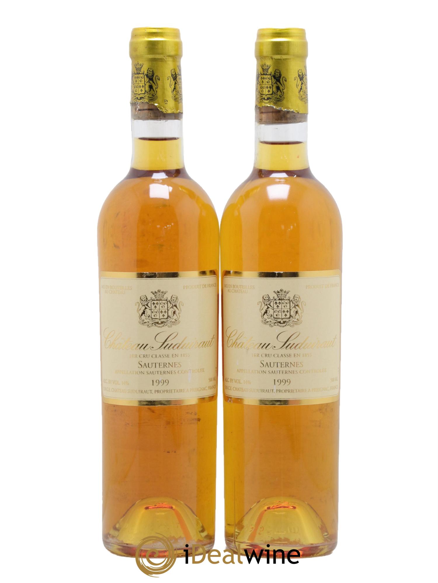 Château Suduiraut 1er Grand Cru Classé 1999 - Lot de 2 format 50cls - 0