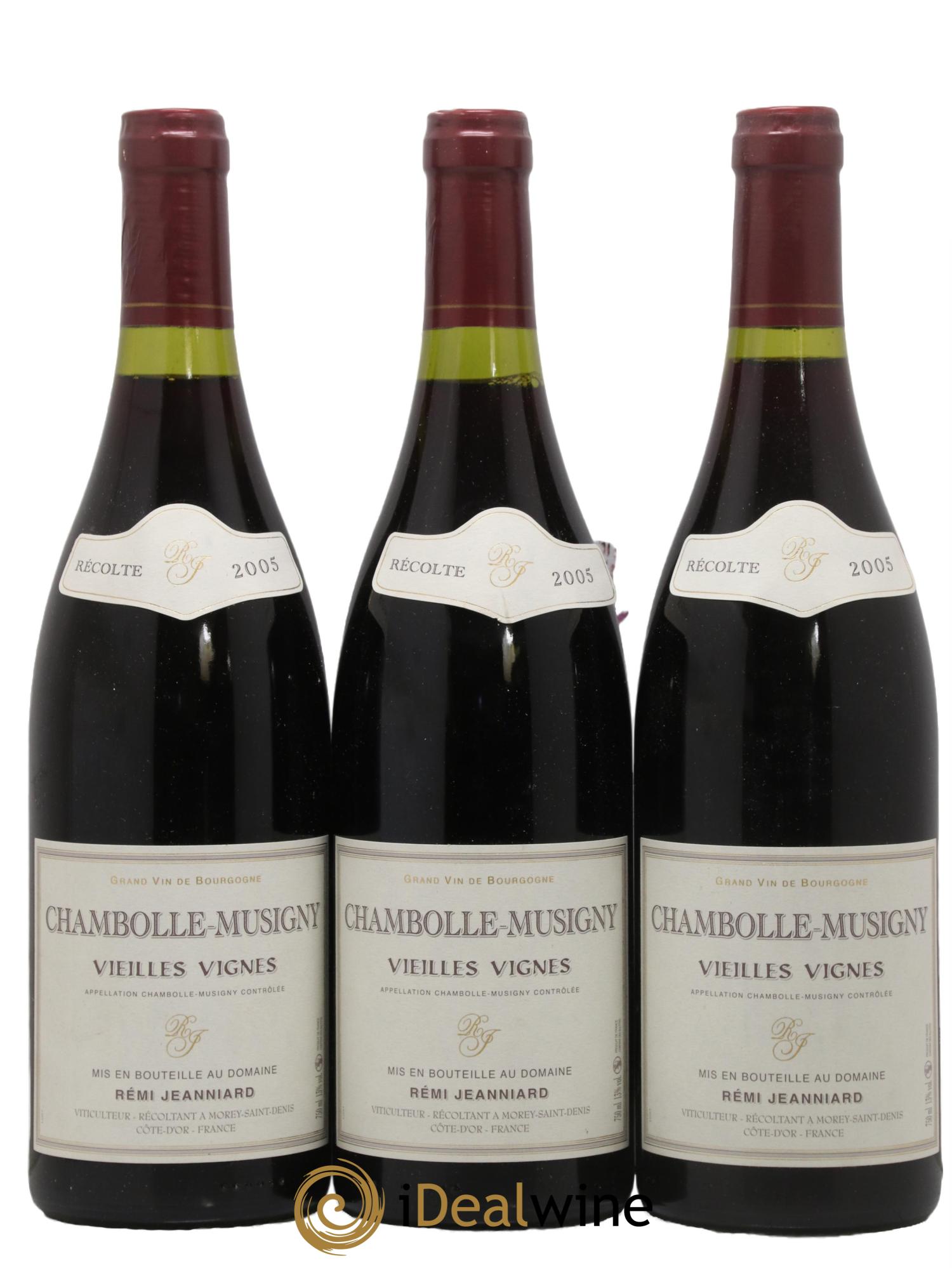 Chambolle-Musigny Vieilles Vignes Domaine Rémi Jeanniard 2005 - Lot de 3 bouteilles - 0