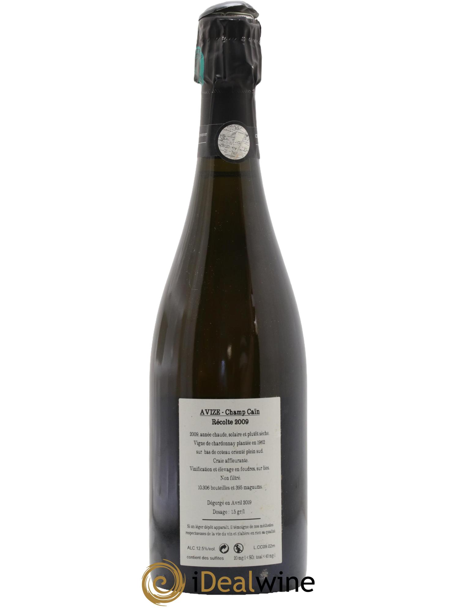 Avize Champ Caïn Extra Brut Jacquesson 2009 - Posten von 1 Flasche - 1