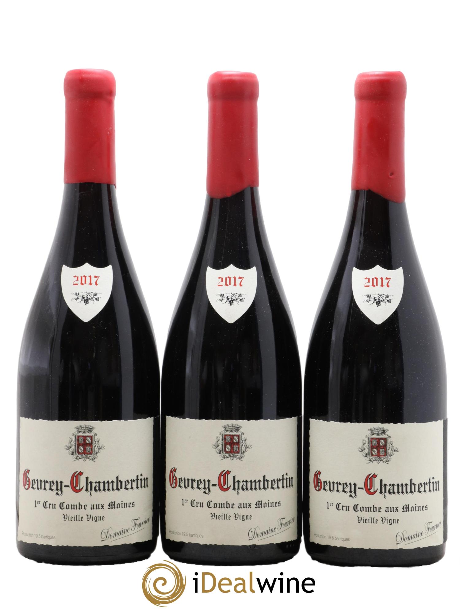 Gevrey-Chambertin 1er Cru Combe aux Moines Vieilles Vignes Fourrier (Domaine)  2017 - Lotto di 3 bottiglie - 0