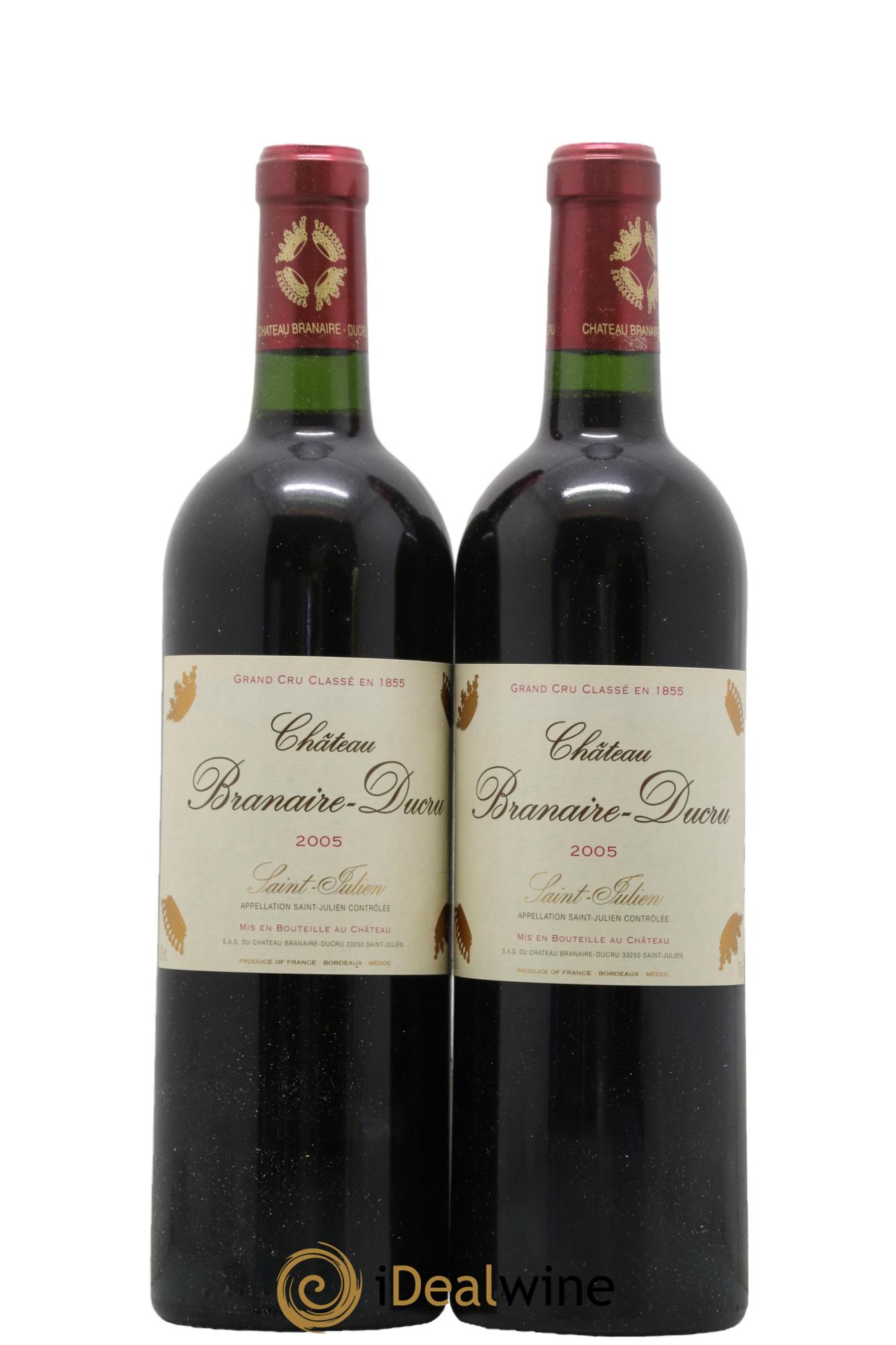 Château Branaire Ducru 4ème Grand Cru Classé 2005 - Lot de 2 bouteilles - 0