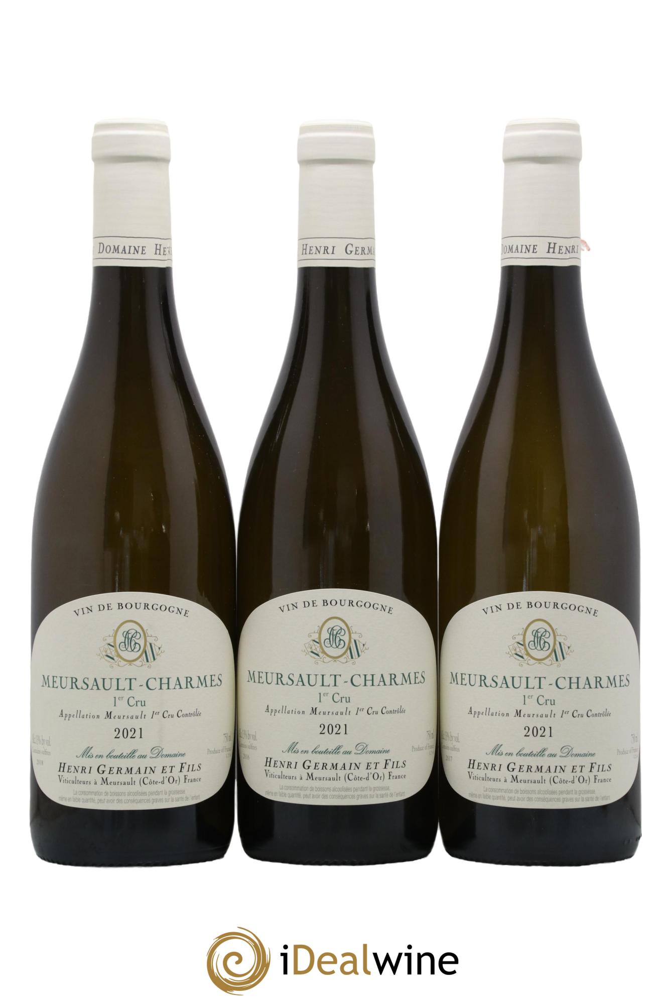 Meursault 1er Cru Charmes Henri Germain 2021 - Posten von 3 Flaschen - 0