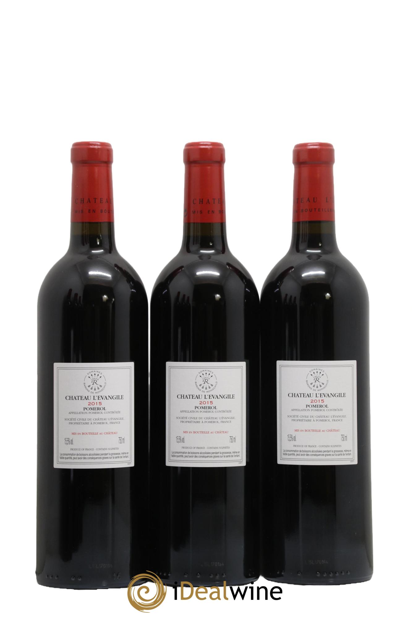 Château l' Évangile 2015 - Posten von 6 Flaschen - 2