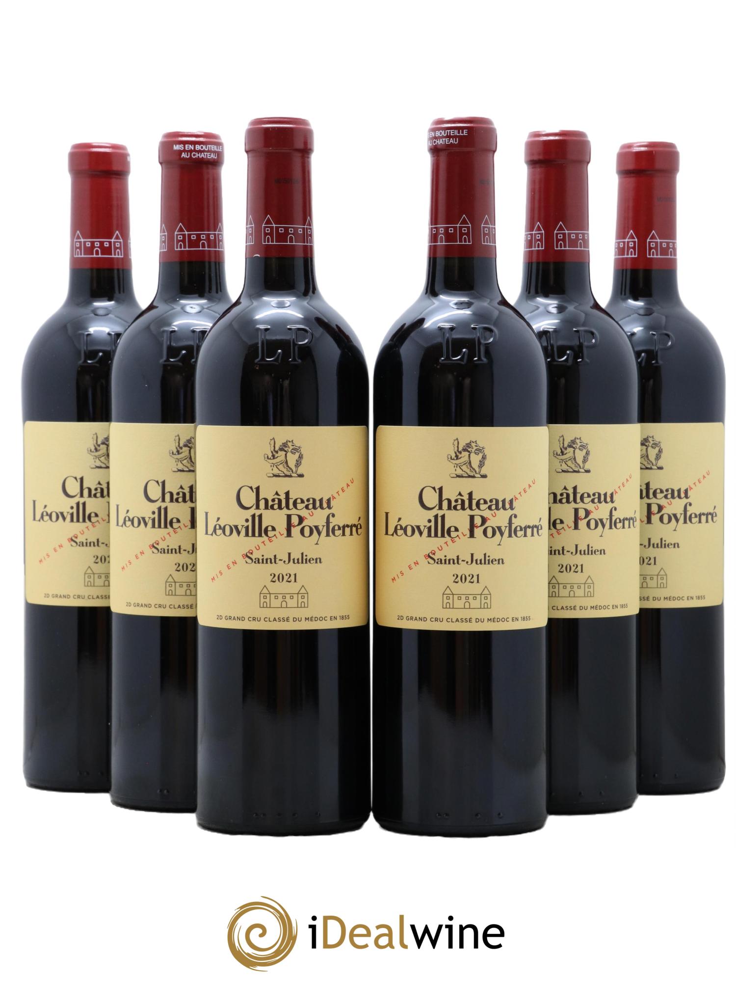 Château Léoville Poyferré 2ème Grand Cru Classé 2021 - Lot de 6 bouteilles - 0