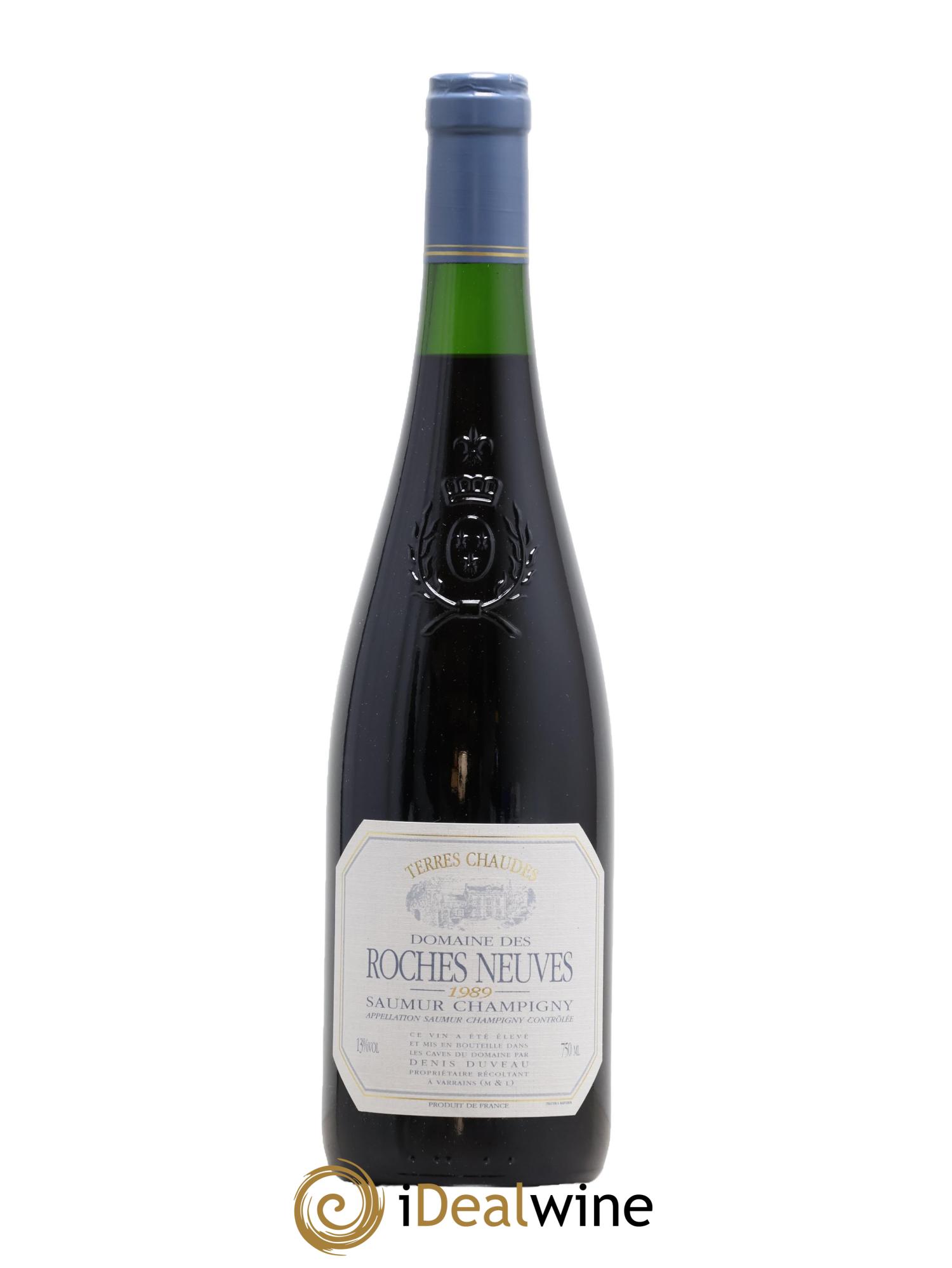 Saumur-Champigny Terres Chaudes Domaine Des Roches Neuves Denis Duveau 1989 - Posten von 1 Flasche - 0