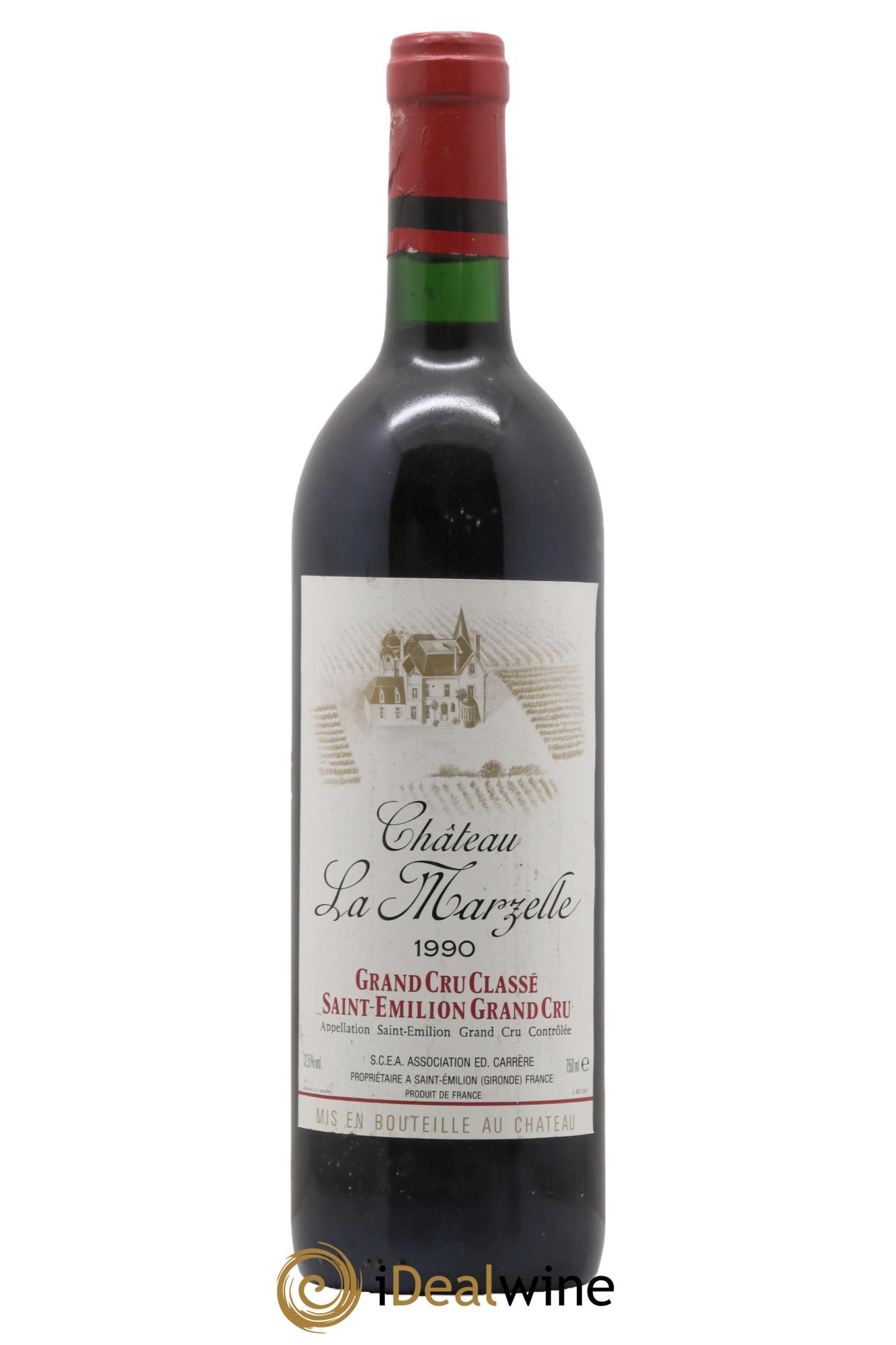 Château La Marzelle Grand Cru Classé 1990 - Posten von 1 Flasche - 0