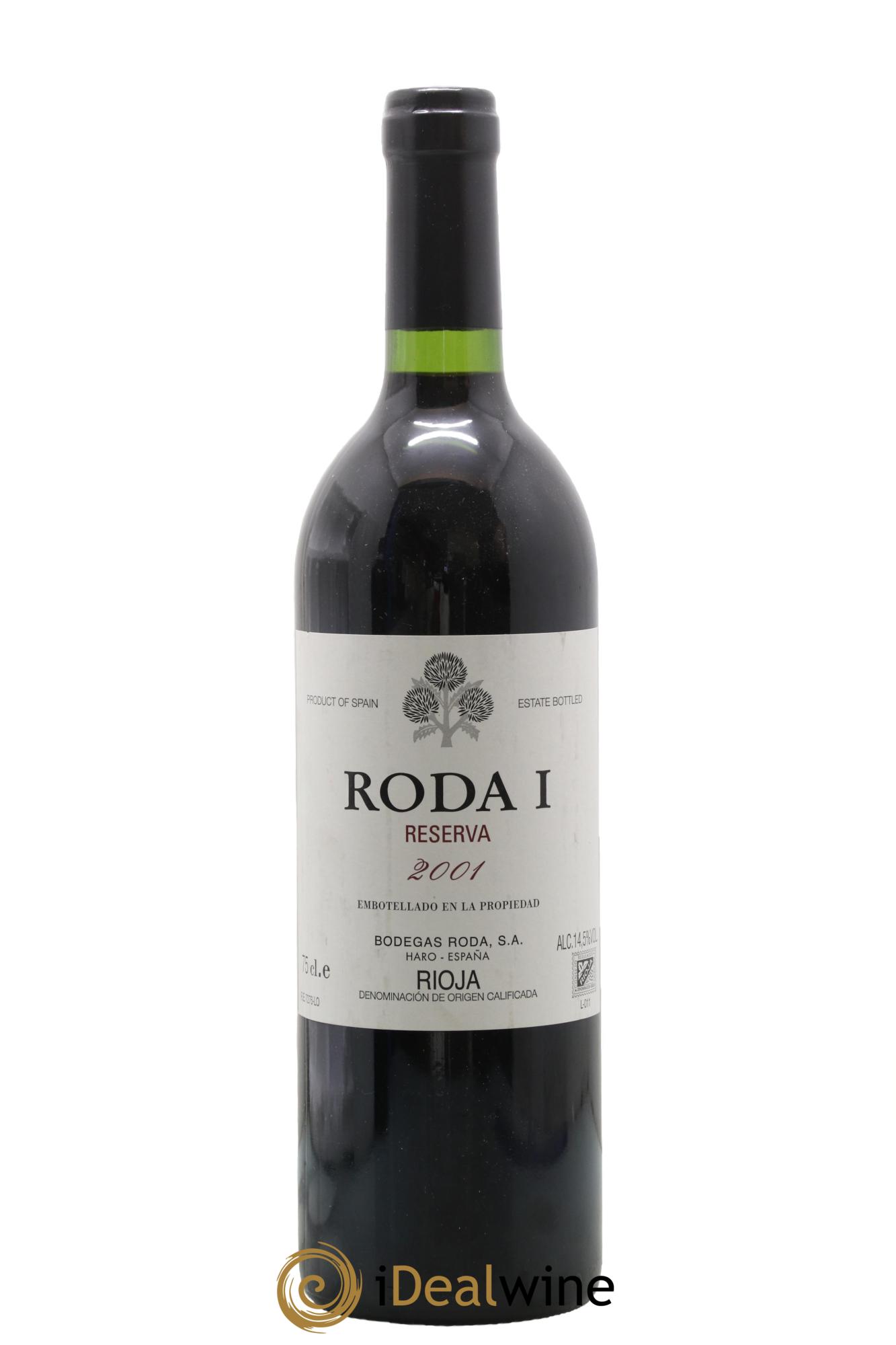 Rioja DOCA Reserva Bodegas Roda 2001 - Posten von 1 Flasche - 0